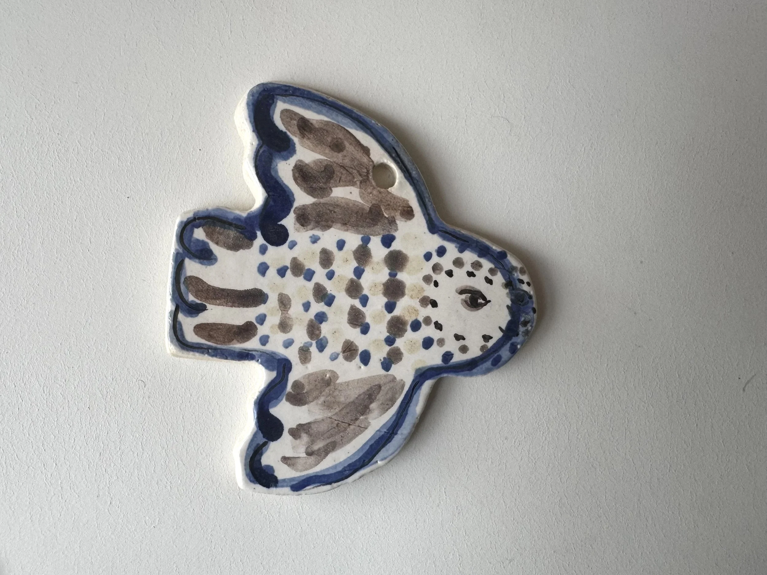 Ceramic owl decoration by Charlotte Salt