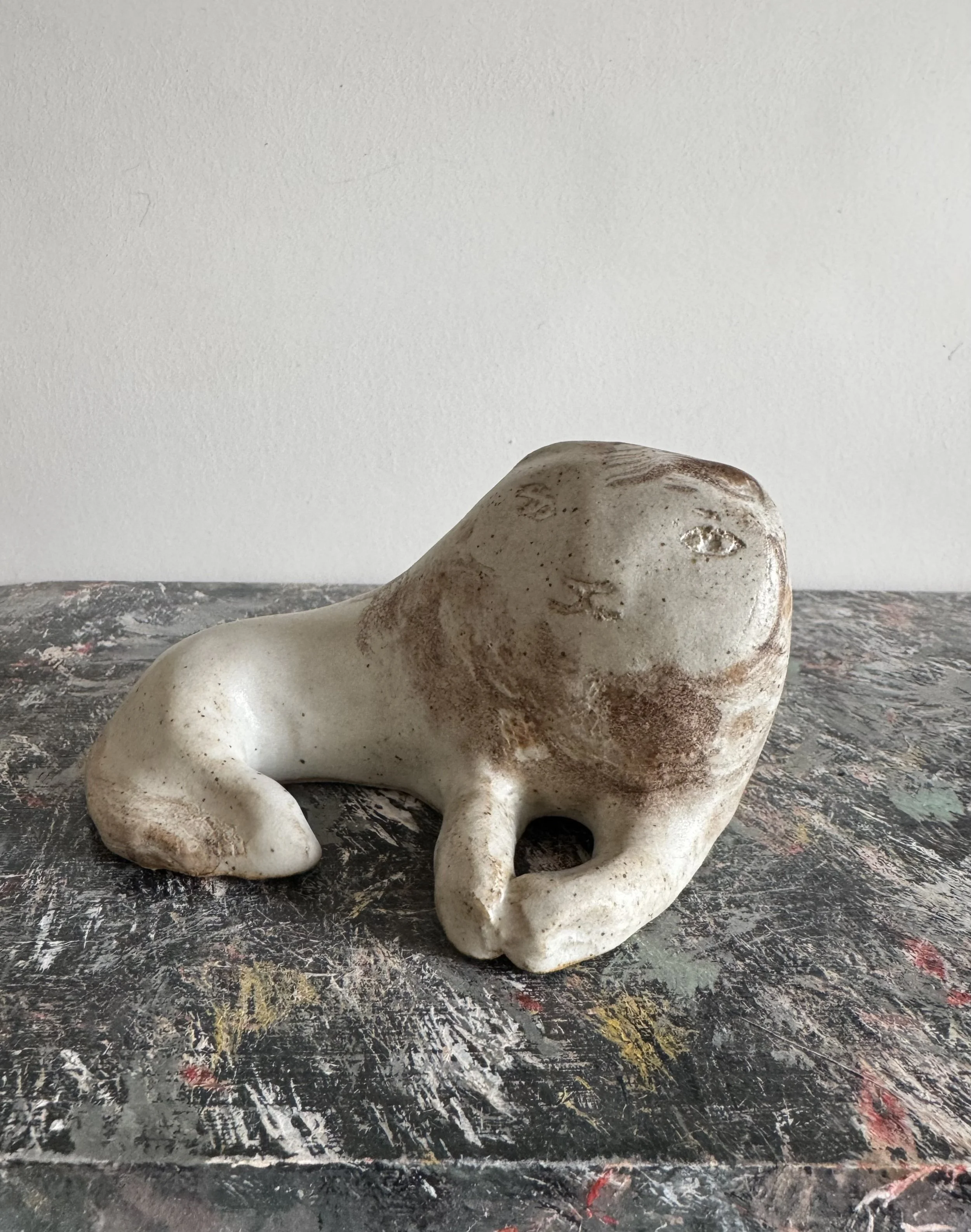 Ceramic Lions by Charlotte Salt