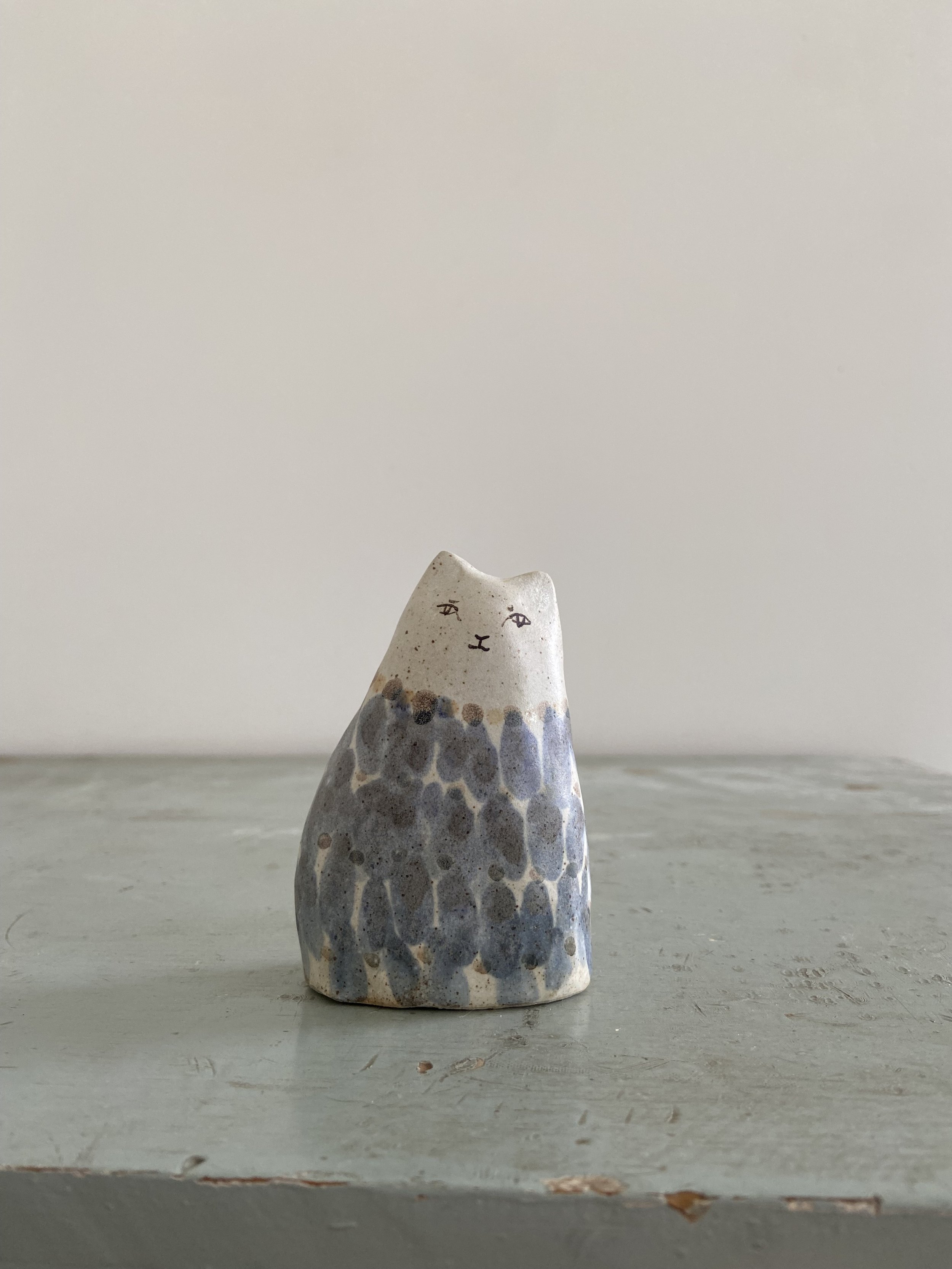 Handmade ceramic cats by Charlotte Salt