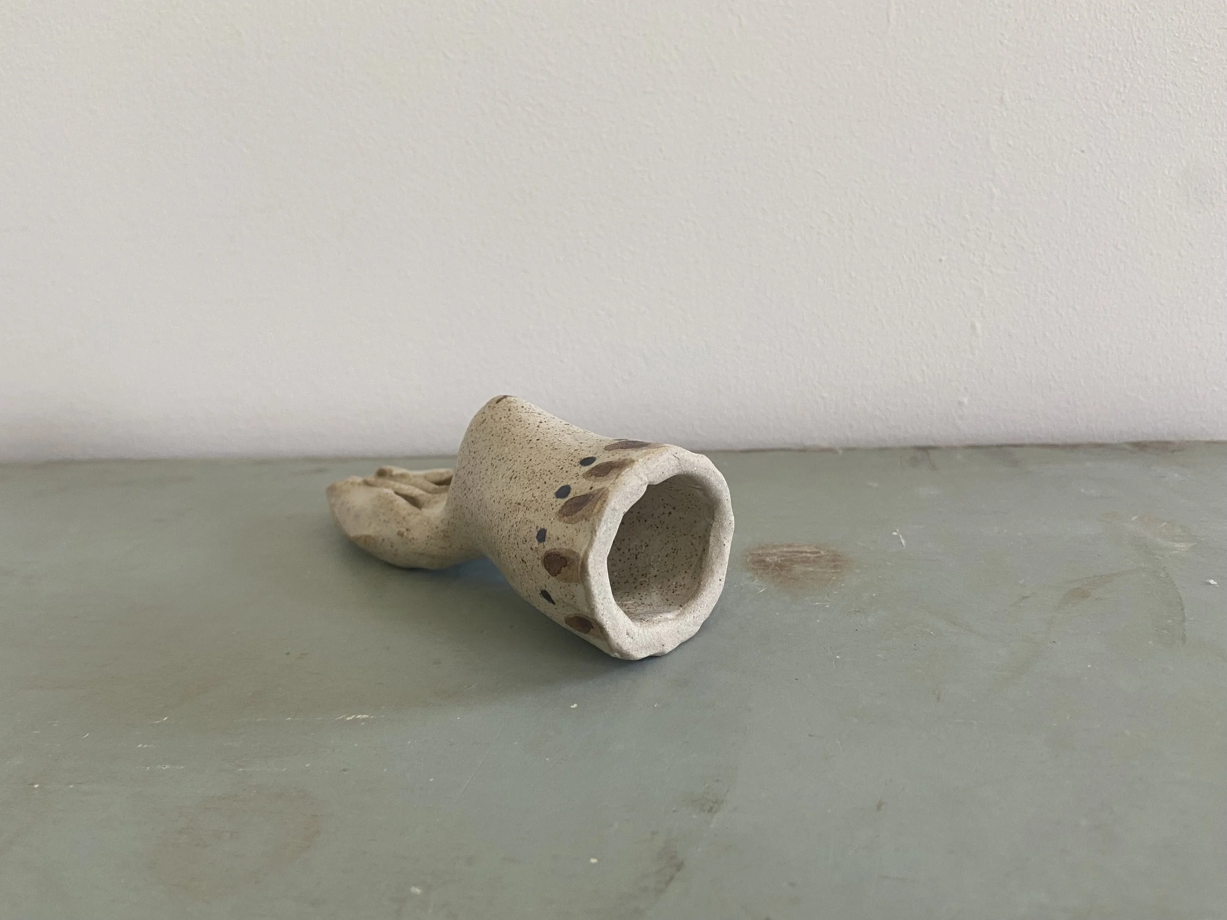 Handmade ceramic rabbits by Charlotte Salt