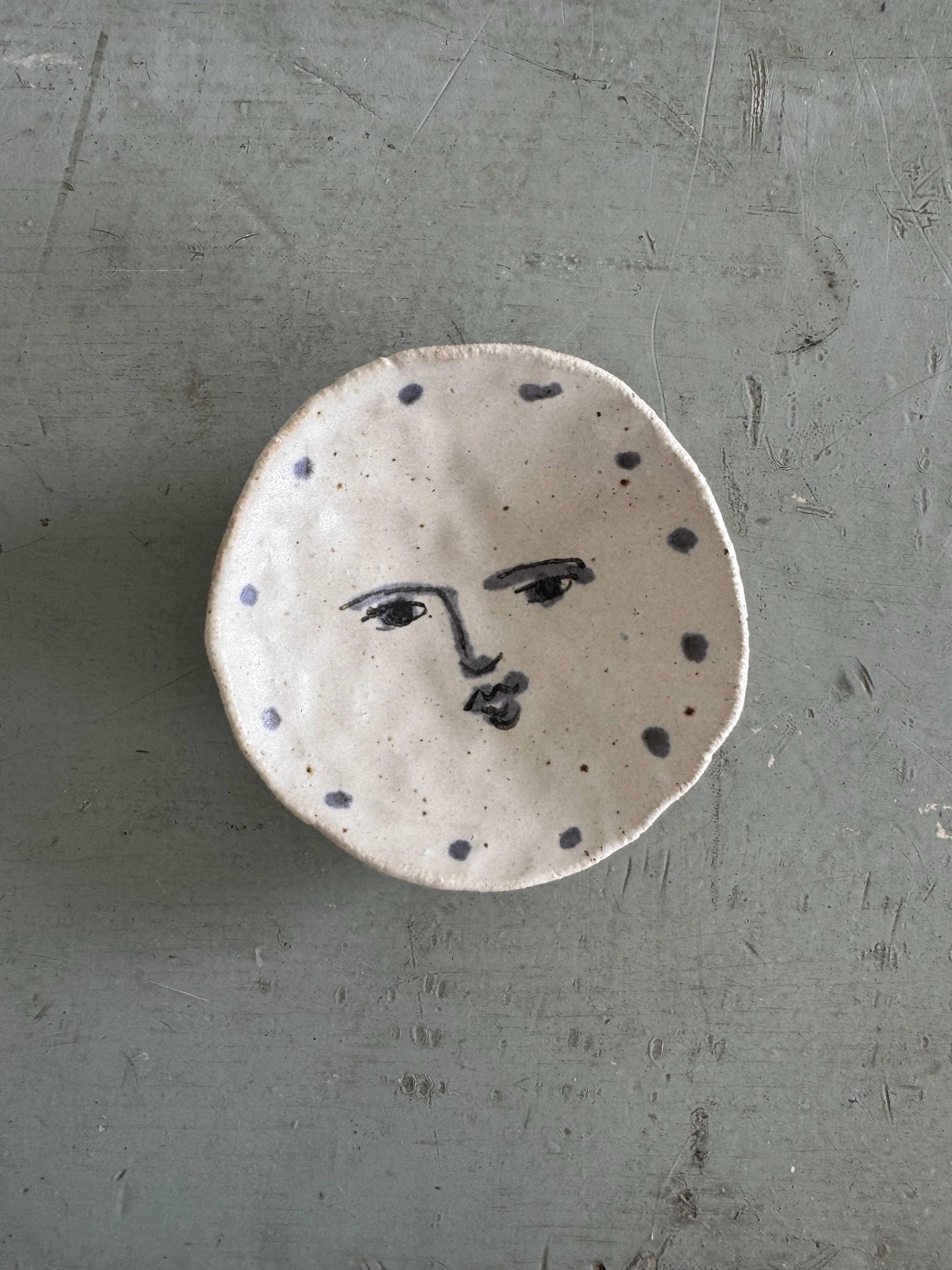 Pinched ceramic trinket dishes by Charlotte Salt