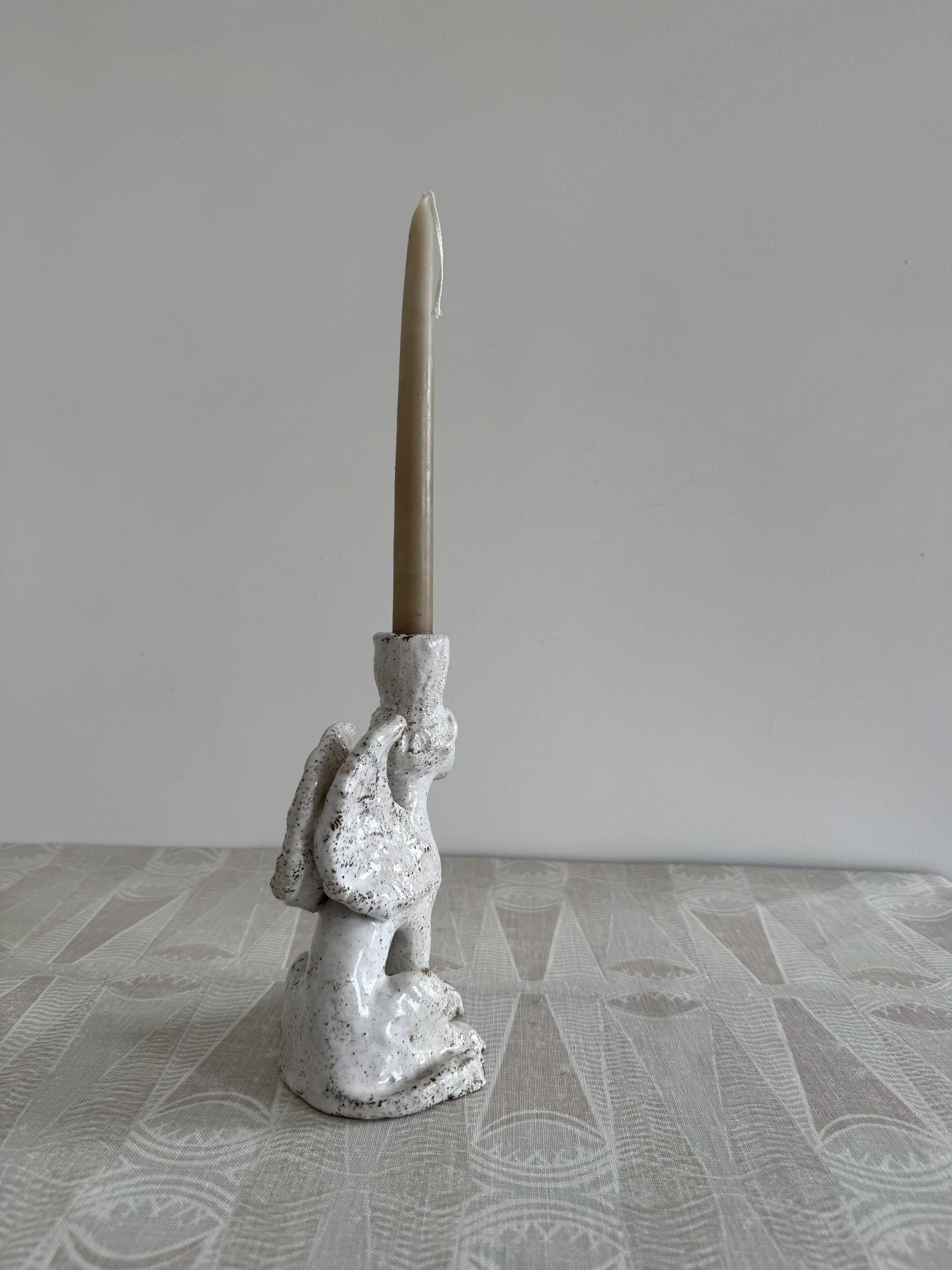 Ceramic sphinx by Charlotte Salt