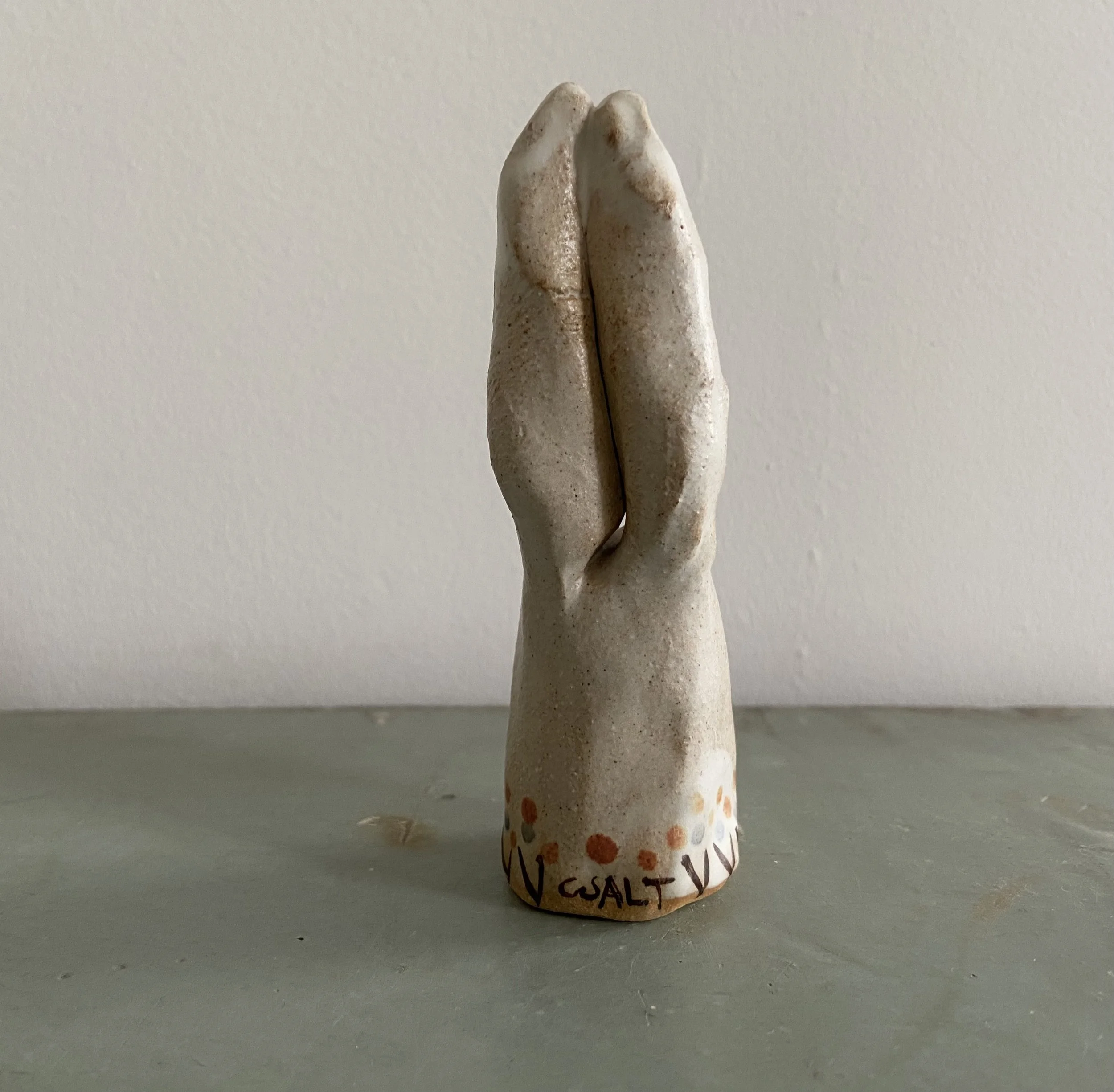 handmade ceramic rabbit by Charlotte Salt