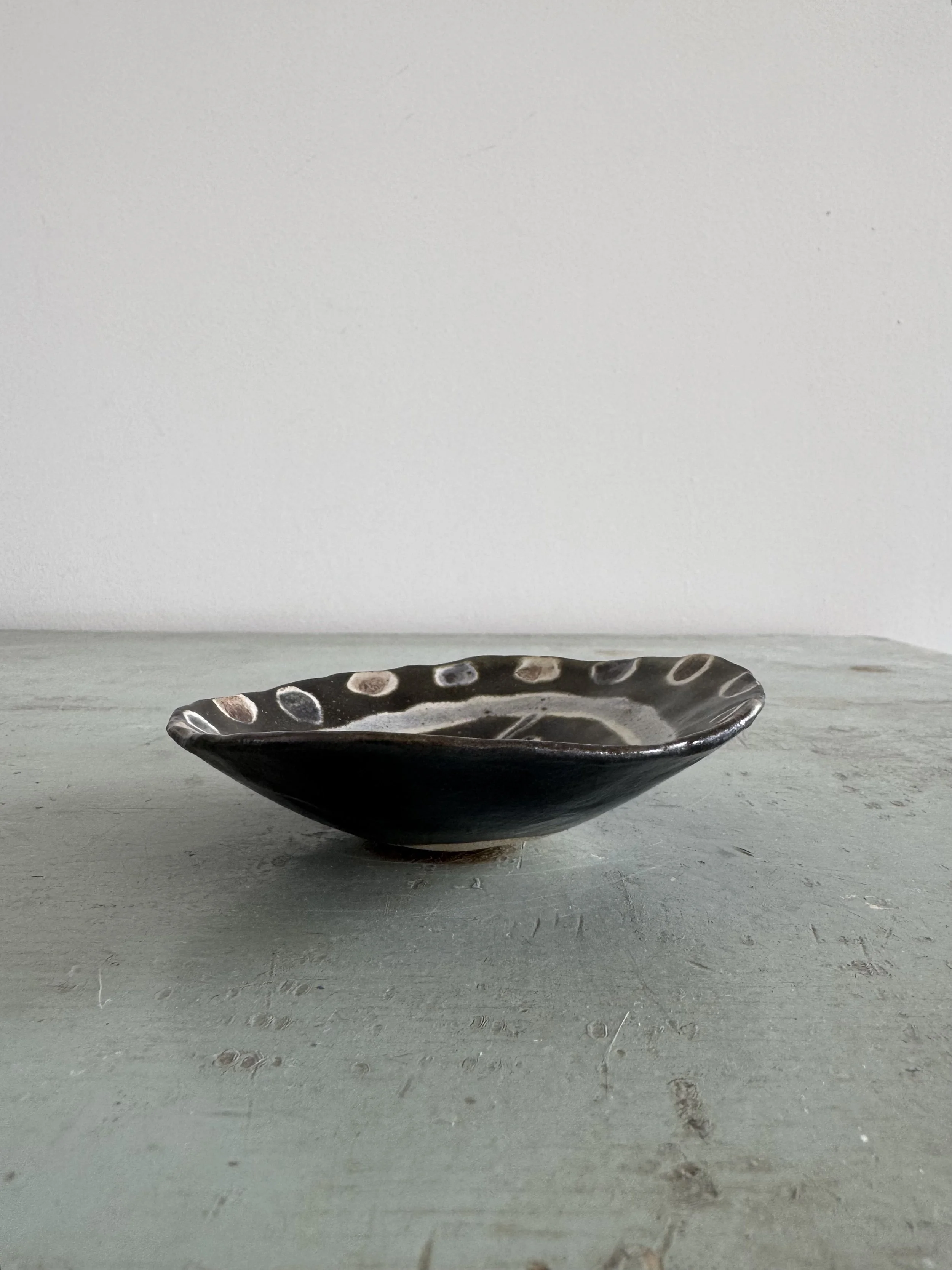 Pinched ceramic trinket dishes by Charlotte Salt