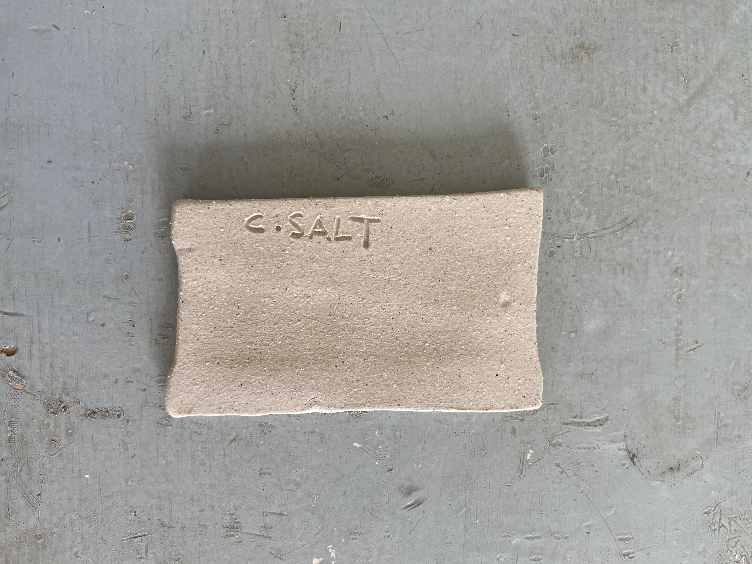 Handmade ceramic tiles by Charlotte Salt