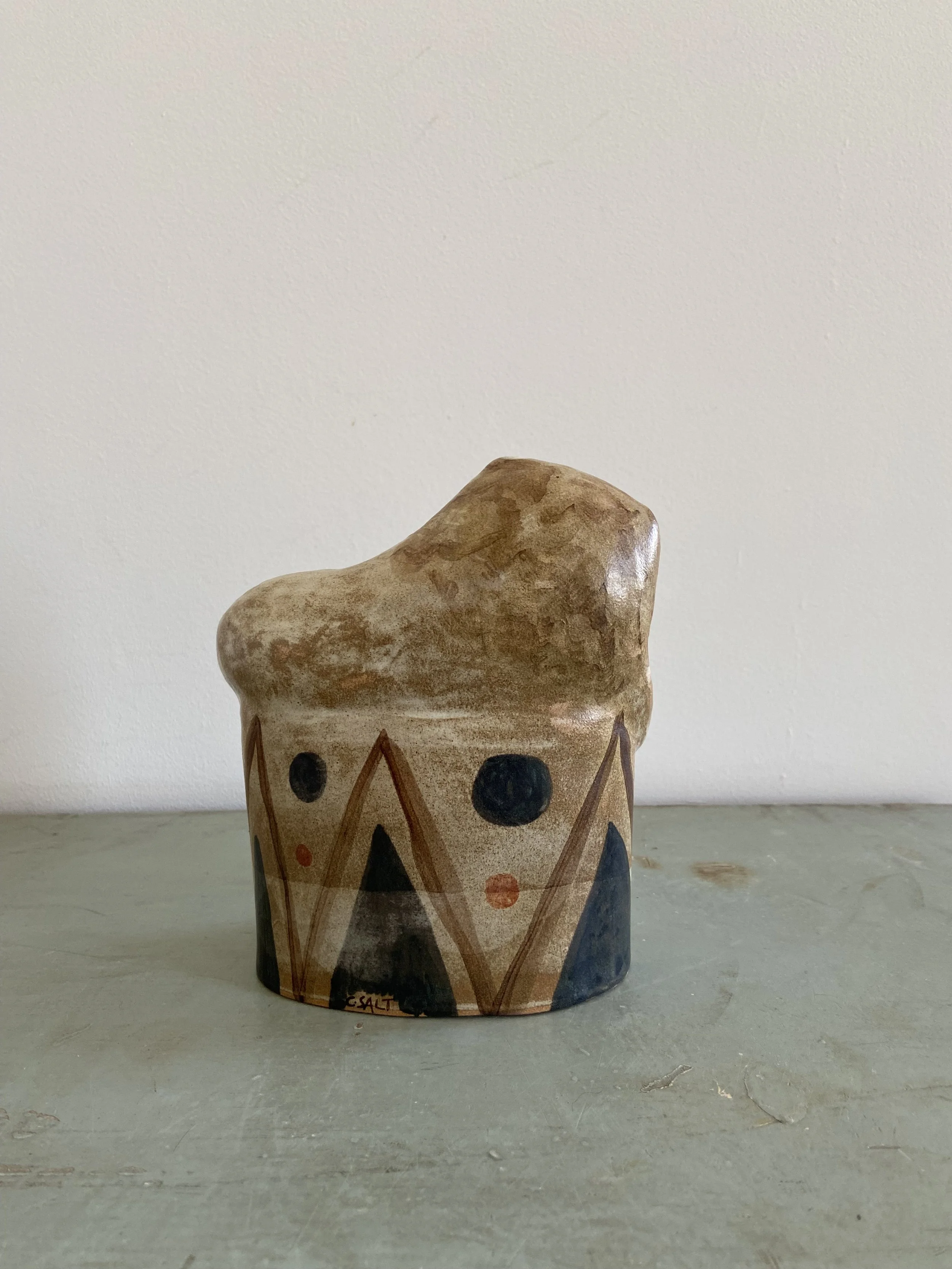 Handmade ceramic lion by Charlotte Salt