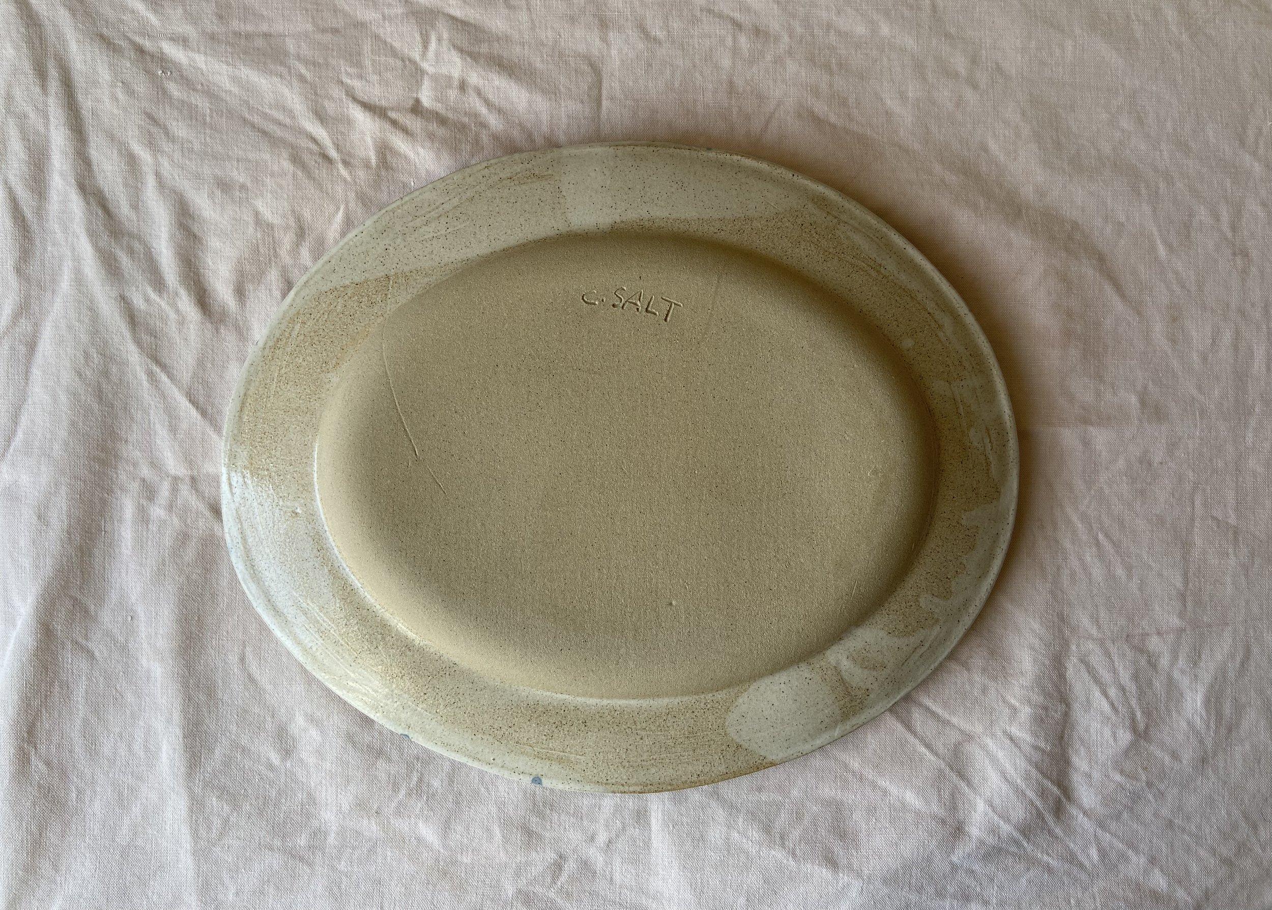 handmade ceramic plate by Charlotte Salt