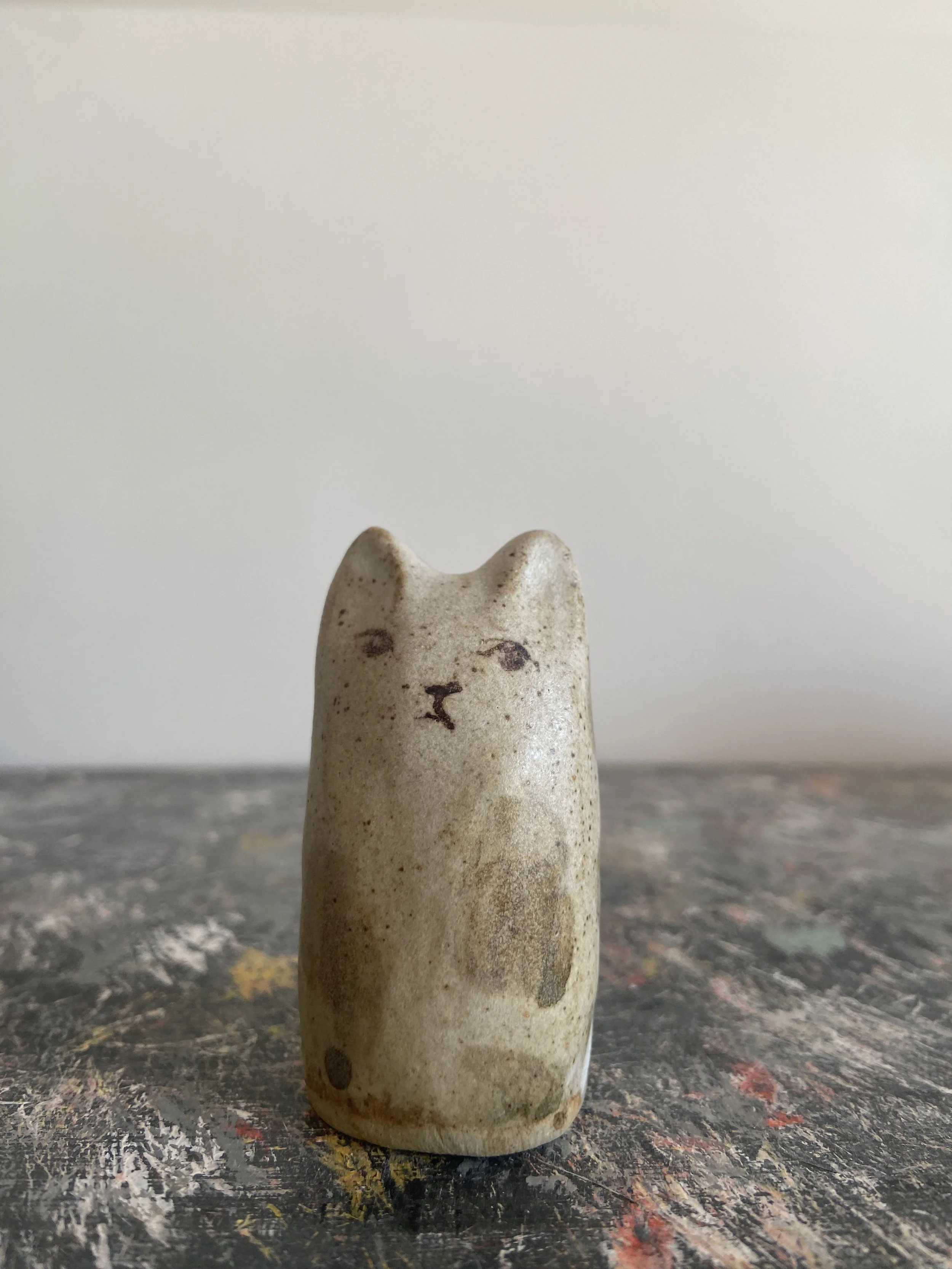 Handmade ceramic cats  by Charlotte Salt
