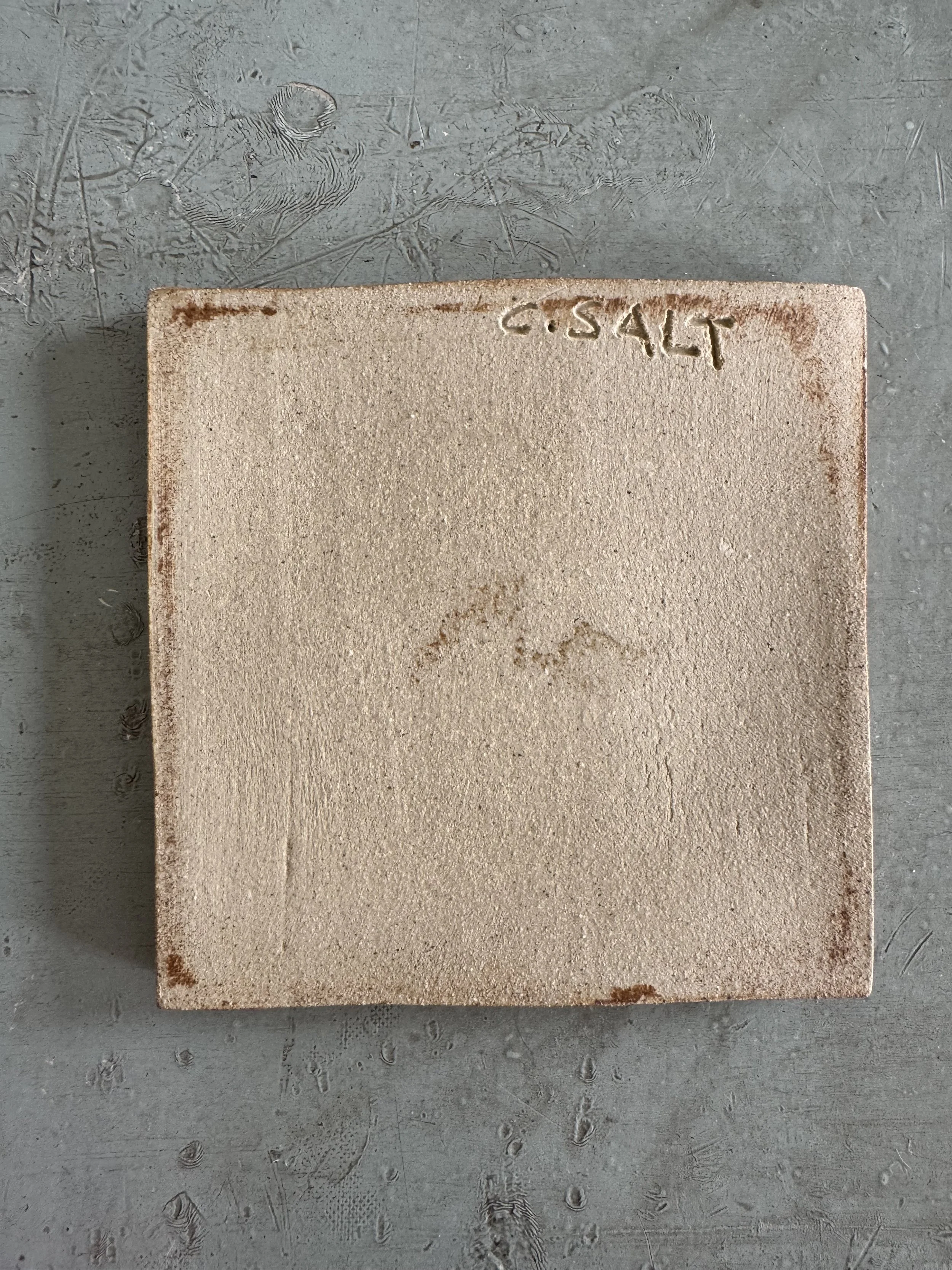Handmade ceramic tiles by Charlotte salt