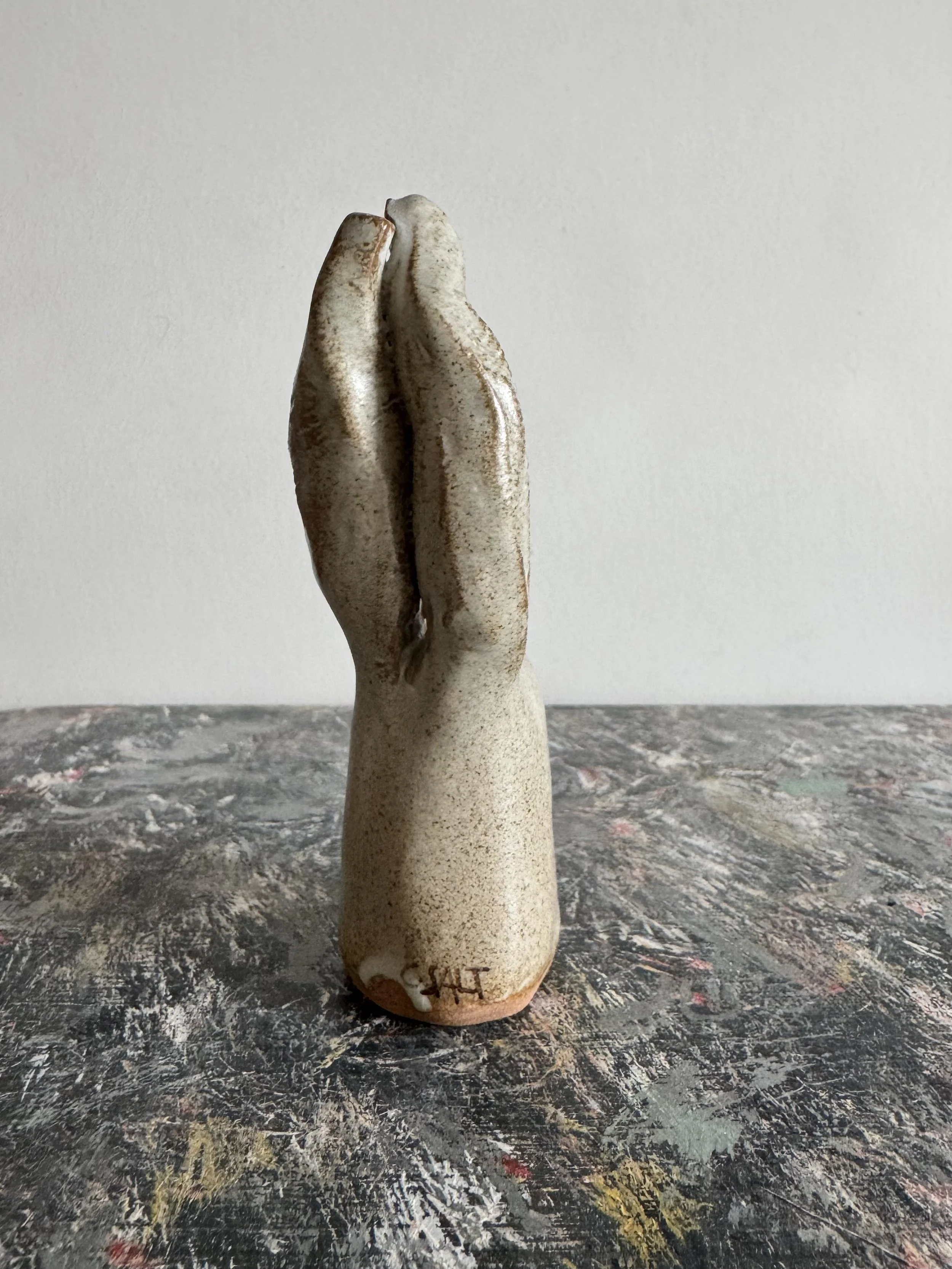 Ceramic rabbit by Charlotte Salt