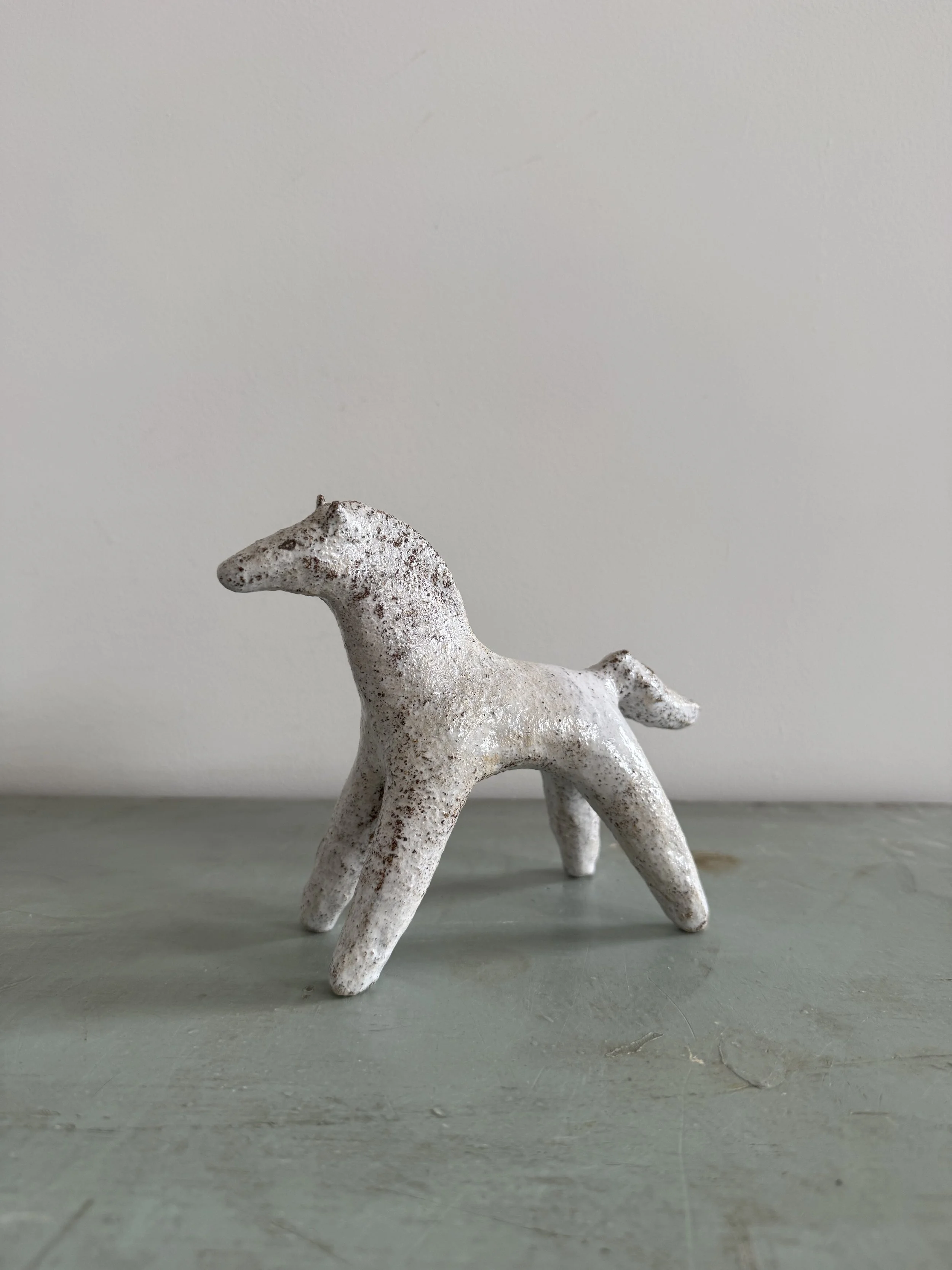 Ceramic horse by Charlotte Salt