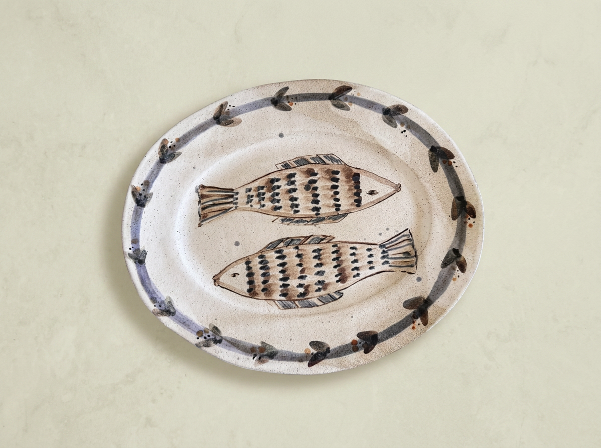 Large Oval Fish Plate *SECONDS
