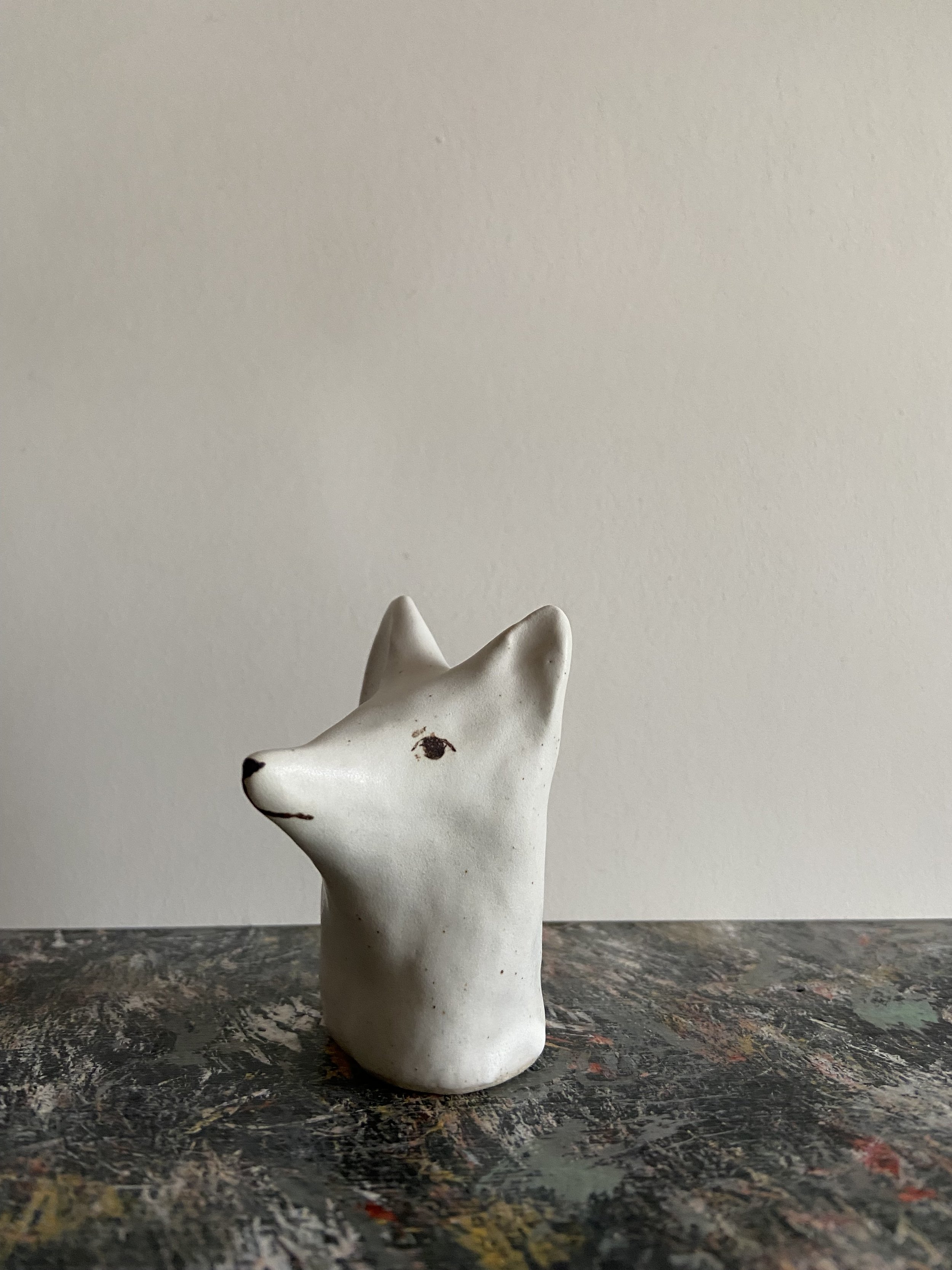 Ceramic fox by Charlotte Salt