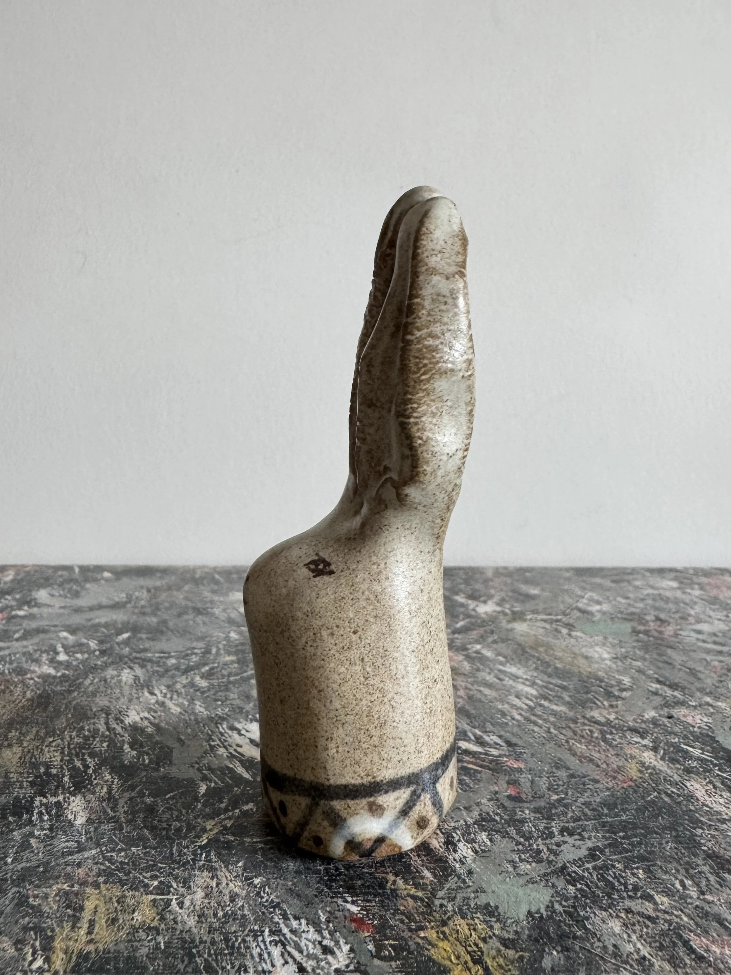 Ceramic rabbit by Charlotte Salt