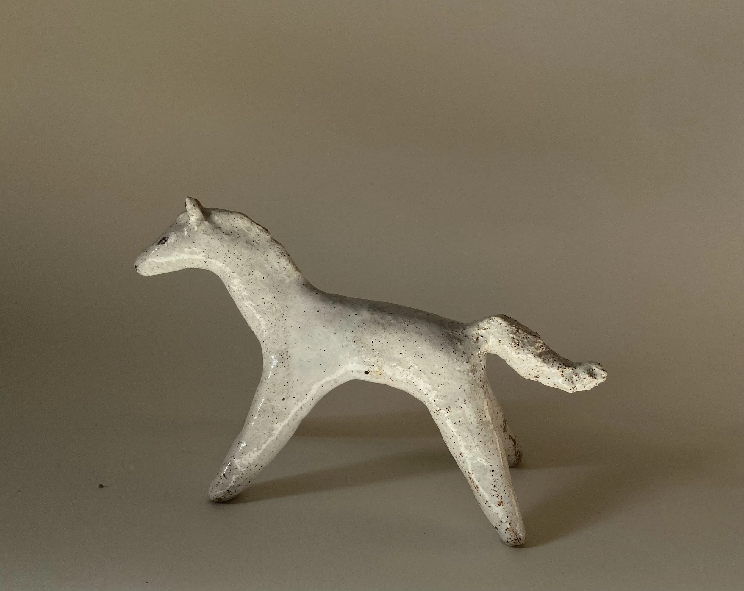 Ceramic horse by Charlotte Salt