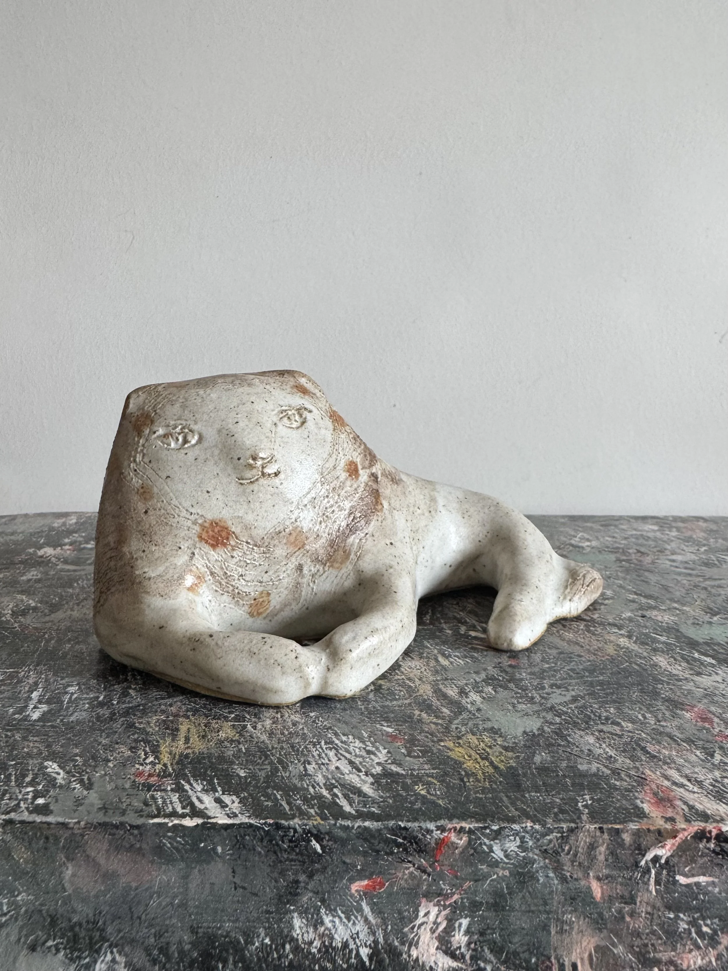 Ceramic Lions by Charlotte Salt