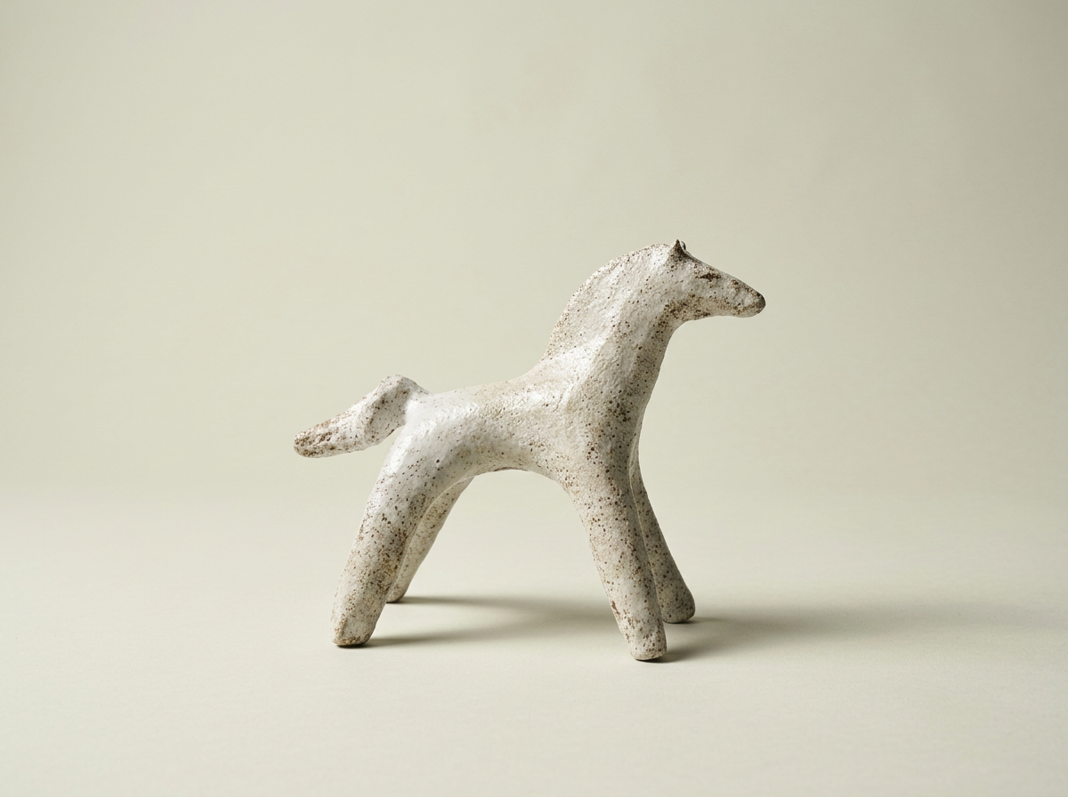 Ceramic horse by Charlotte Salt