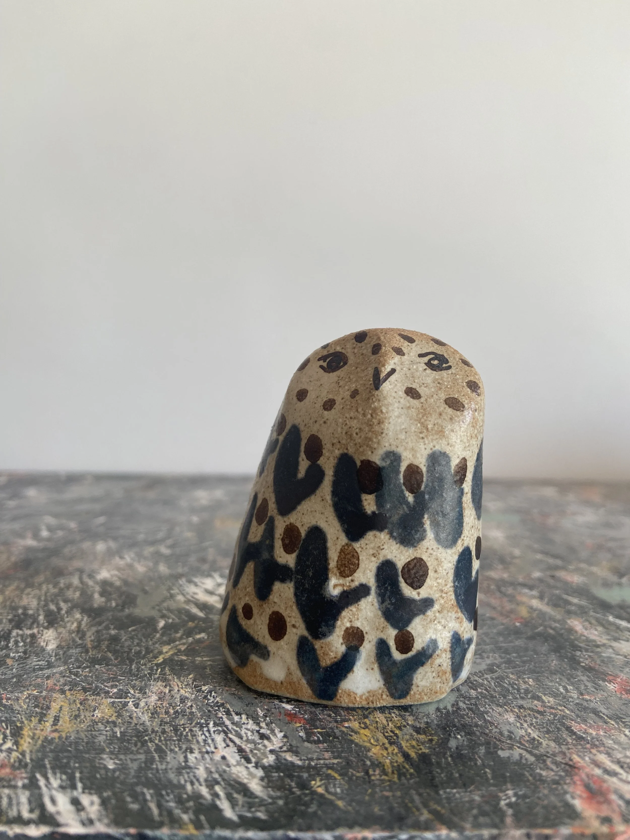 Handmade ceramic owls by Charlotte Salt