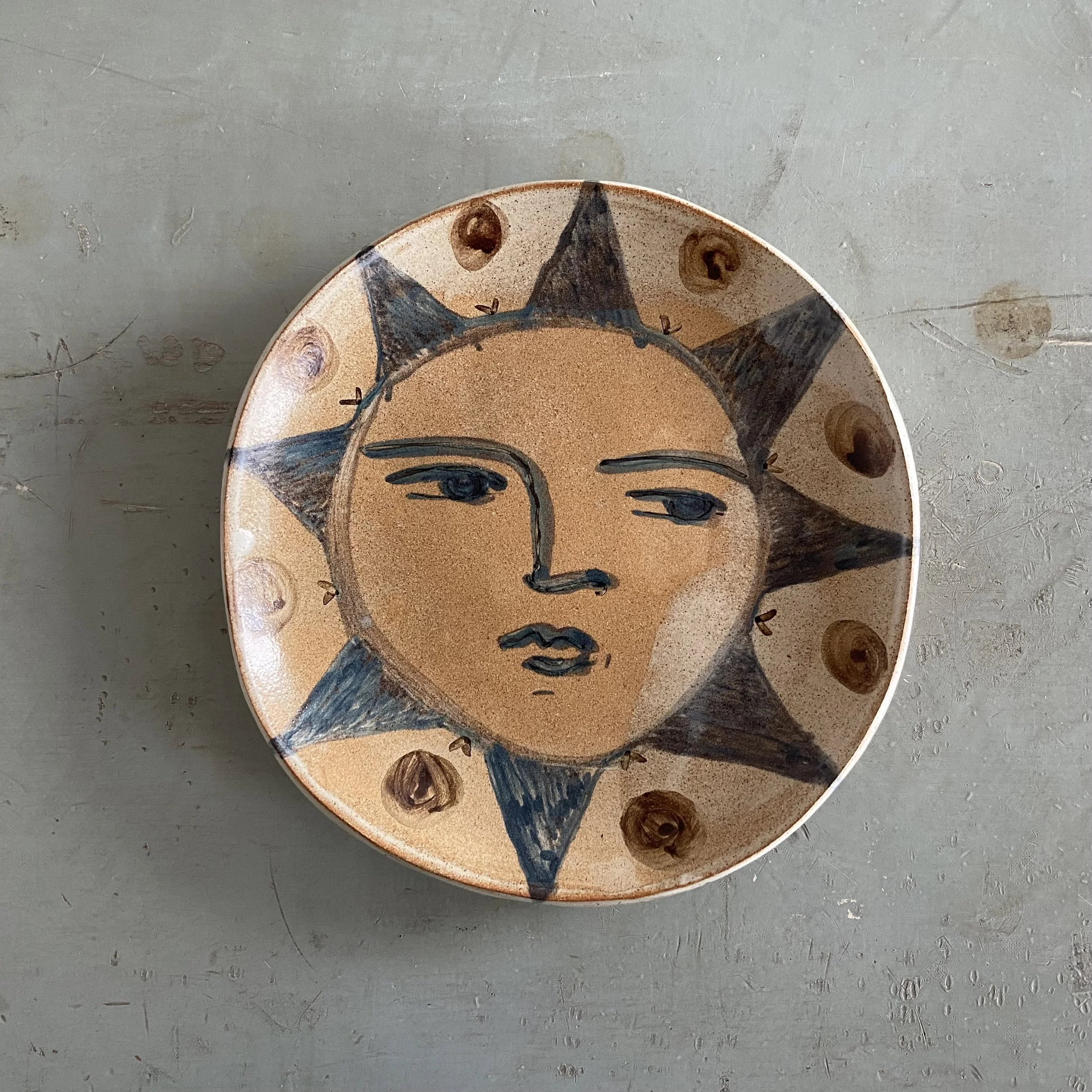 Handmade ceramic plate by Charlotte Salt