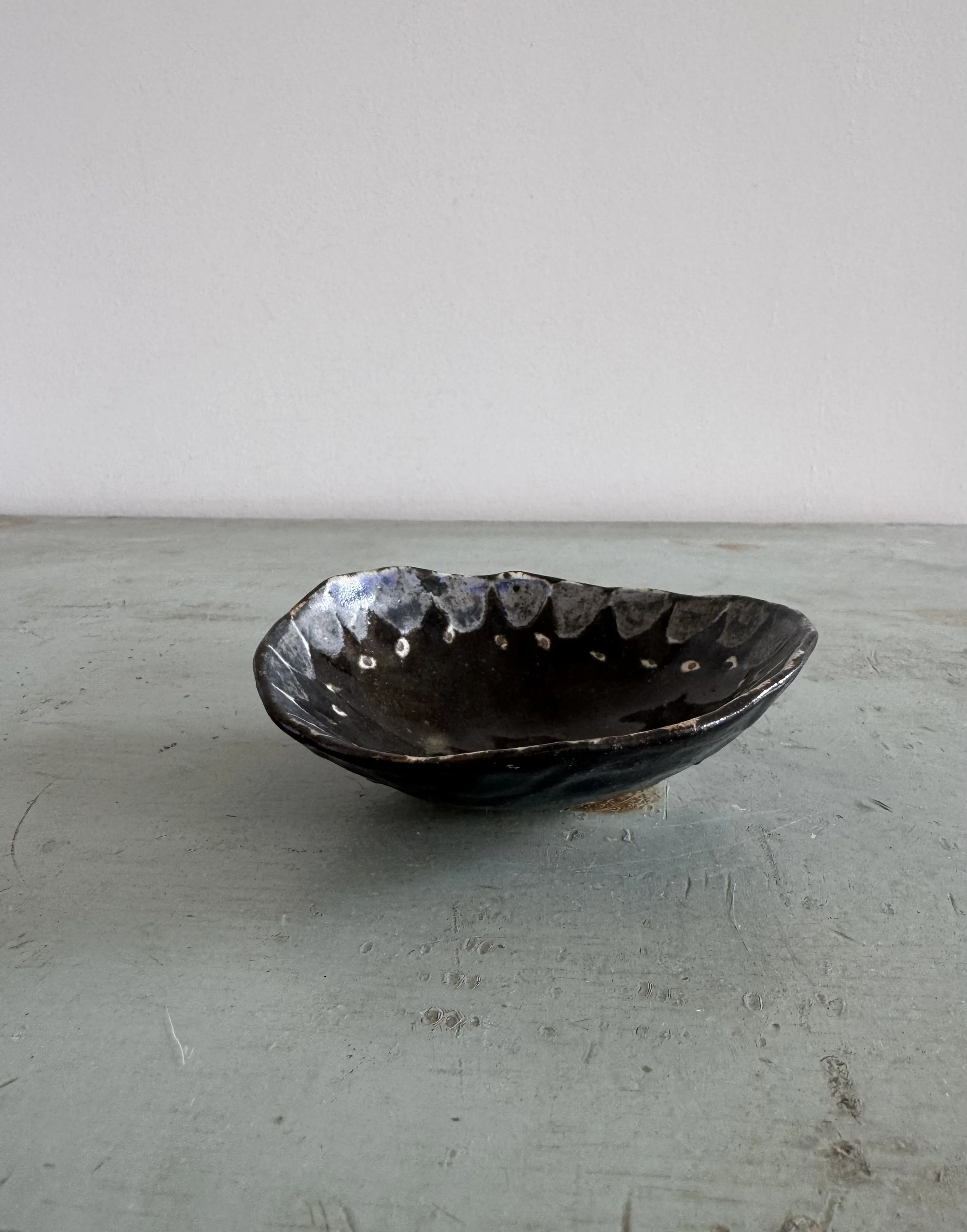 Pinched ceramic trinket dishes by Charlotte Salt