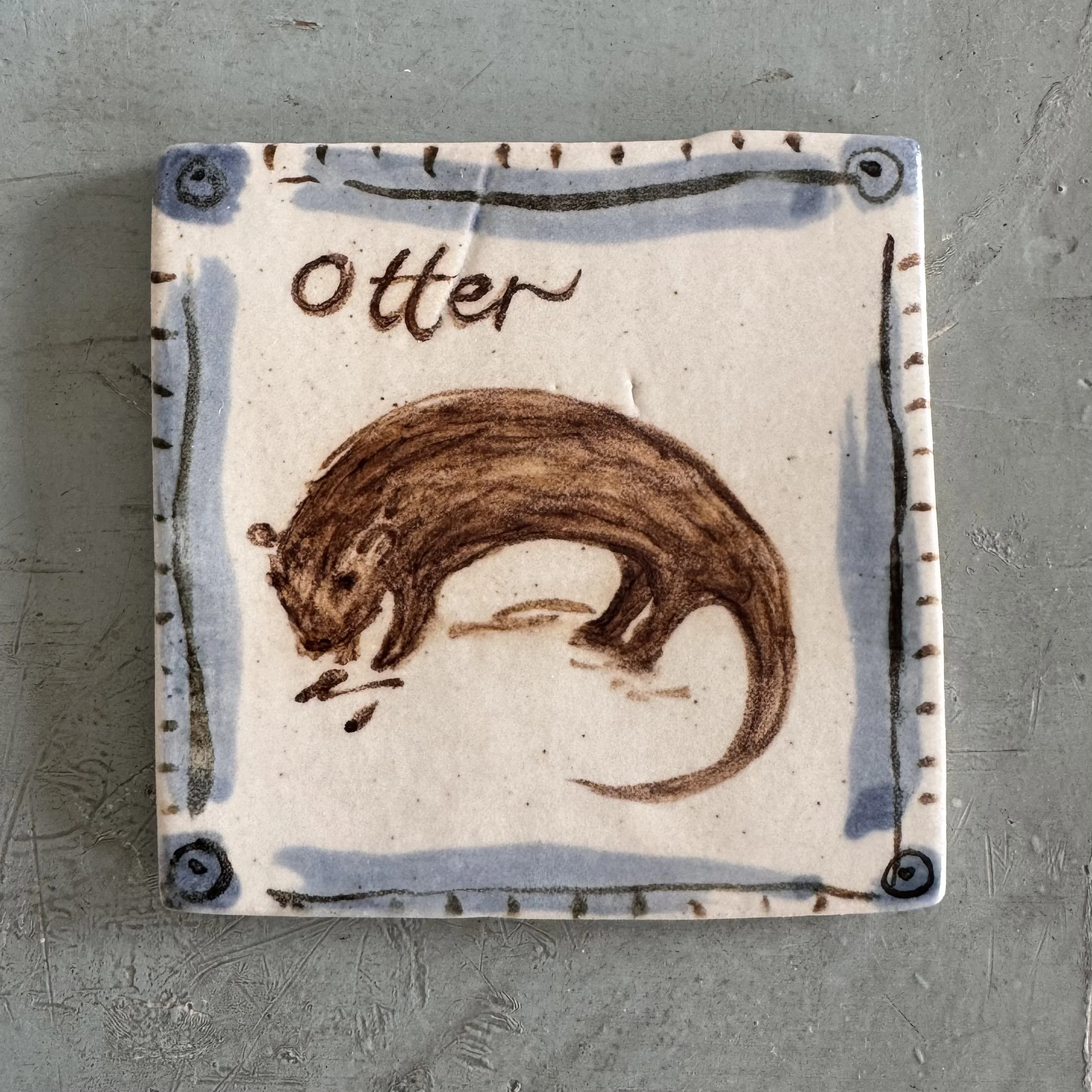 Handmade ceramic tiles by Charlotte salt