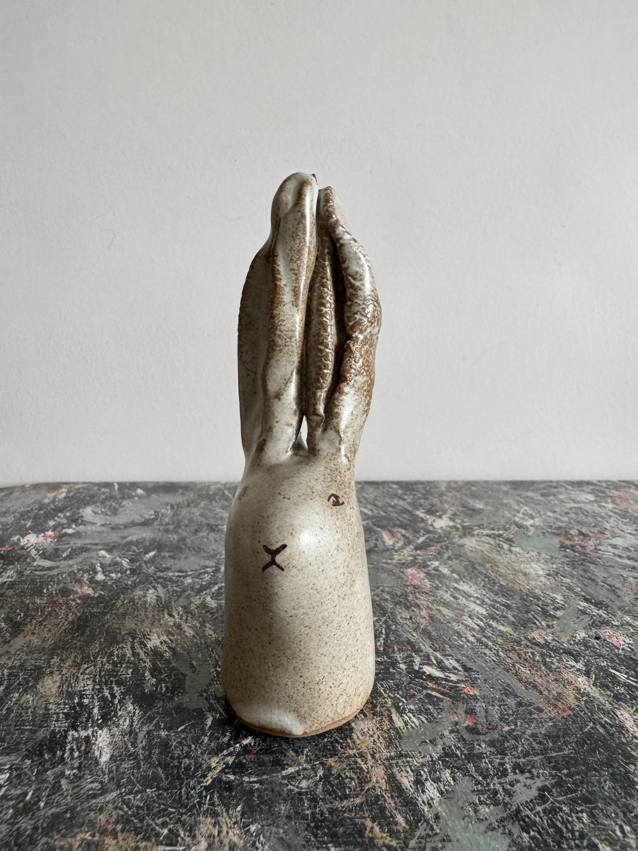 Ceramic rabbit by Charlotte Salt