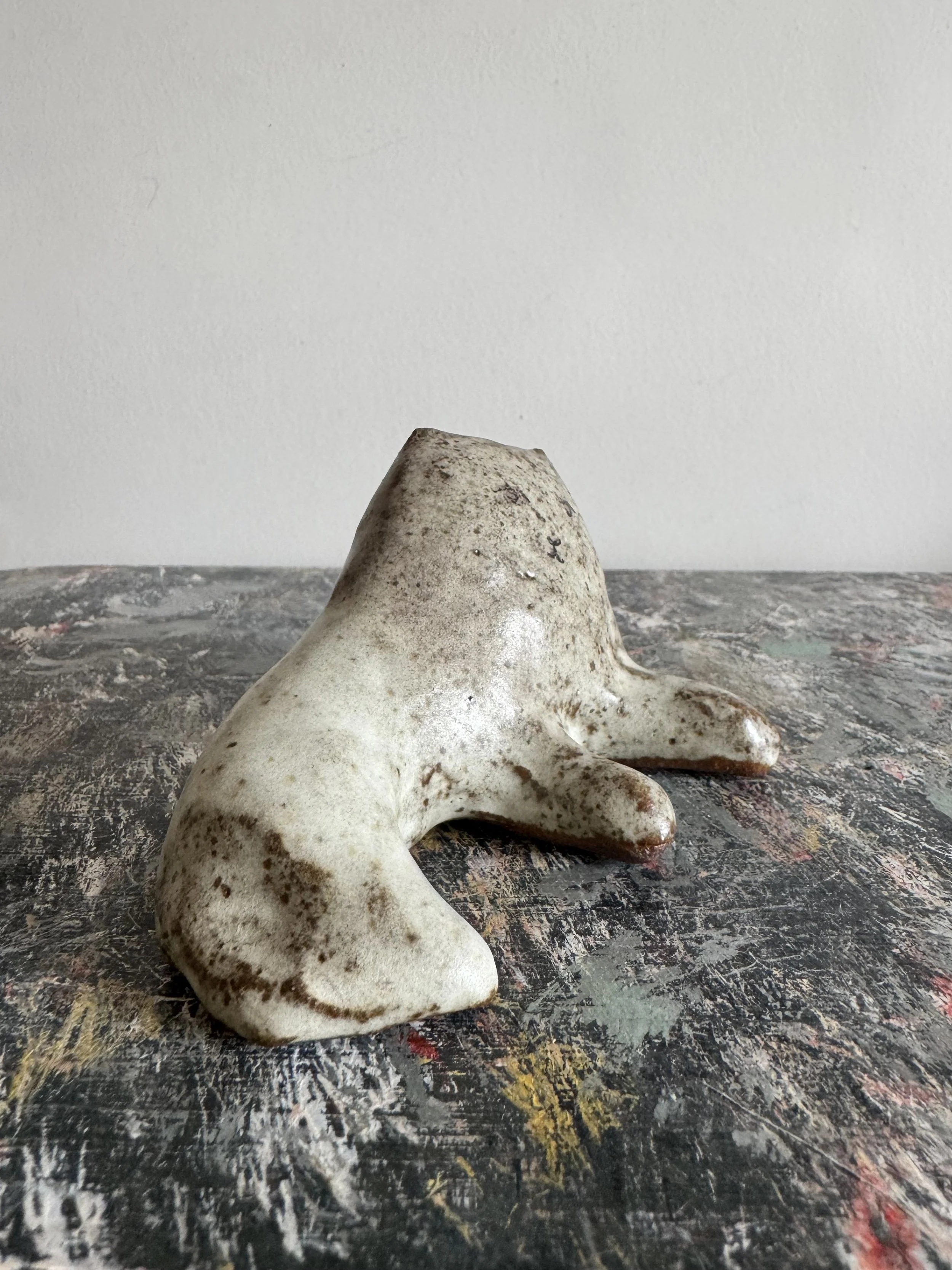 ceramic lion by Charlotte Salt