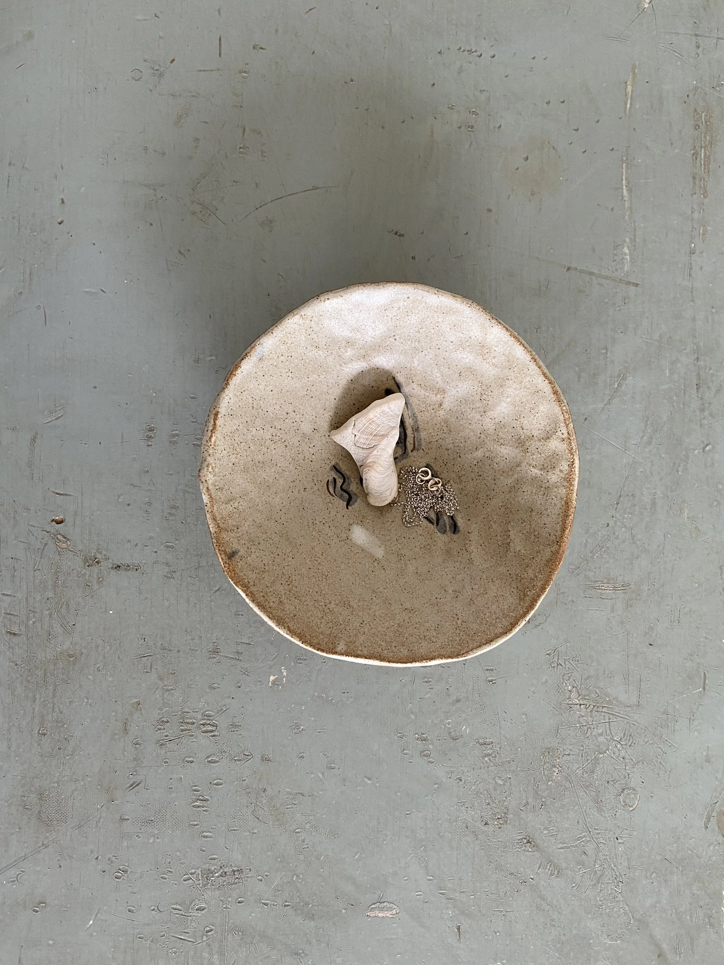 Handmade ceramic trinket dish by Charlotte Salt