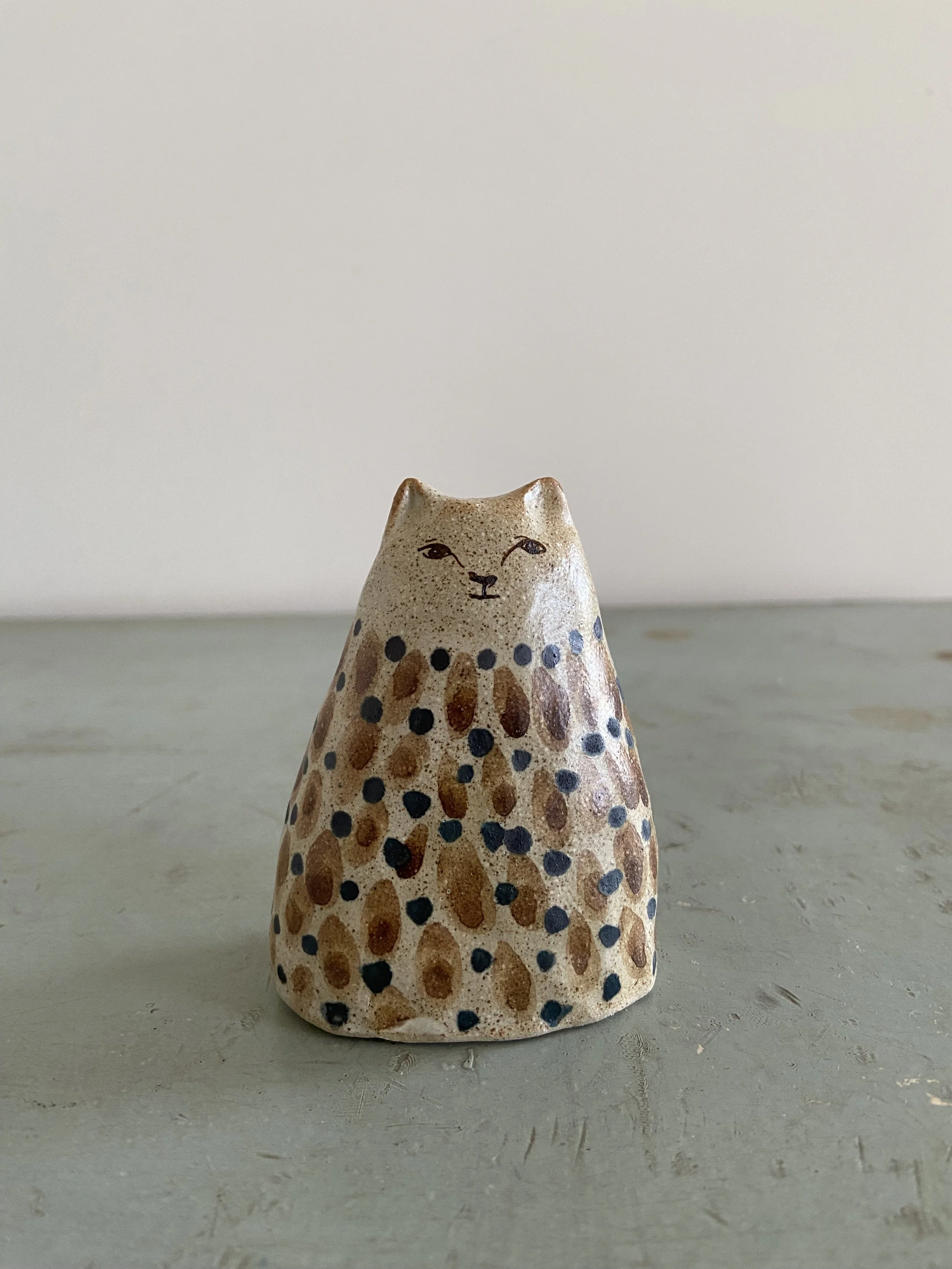 Handmade ceramic cats  by Charlotte Salt