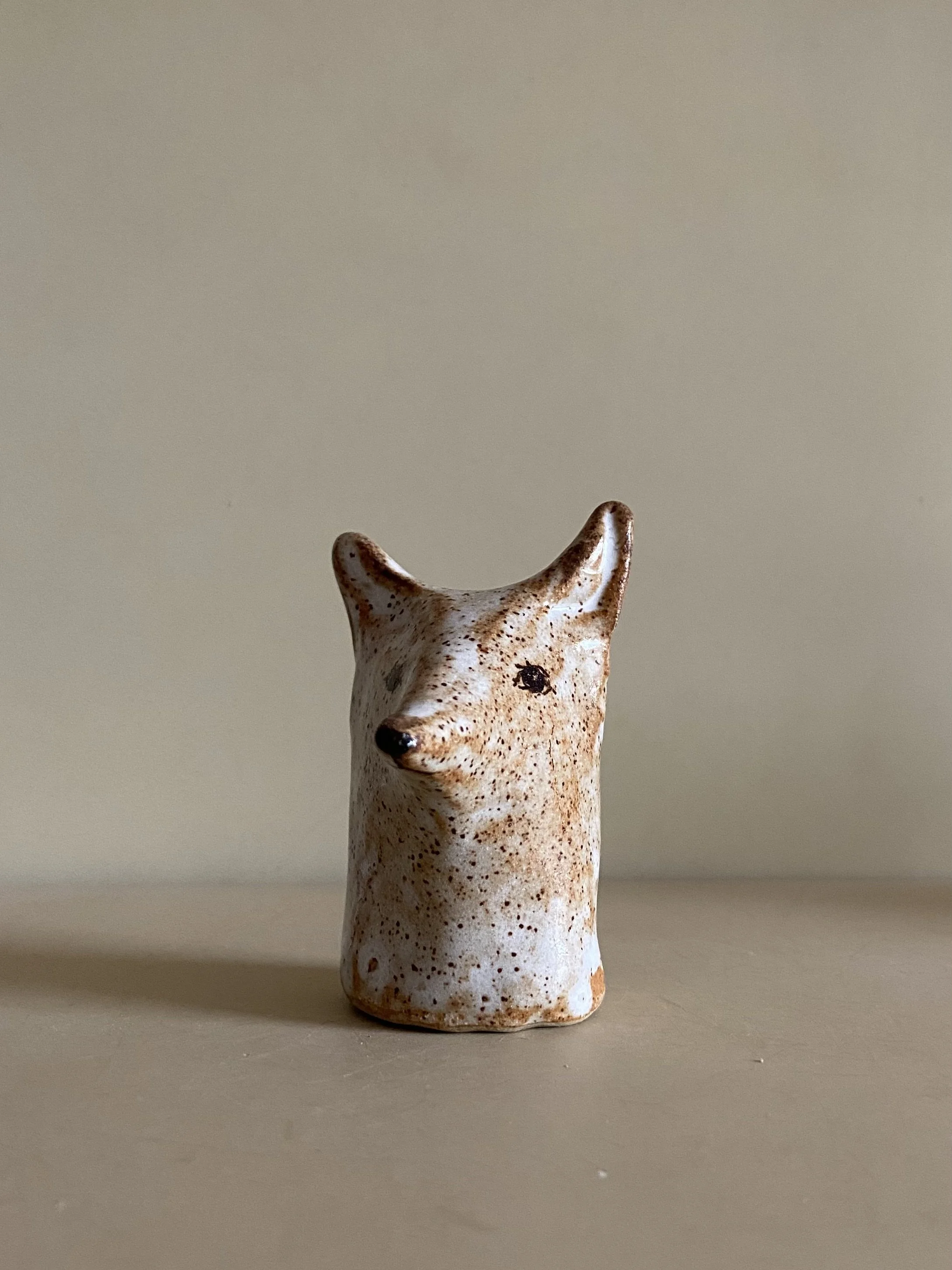 Handmade fox  ornaments by Charlotte Salt
