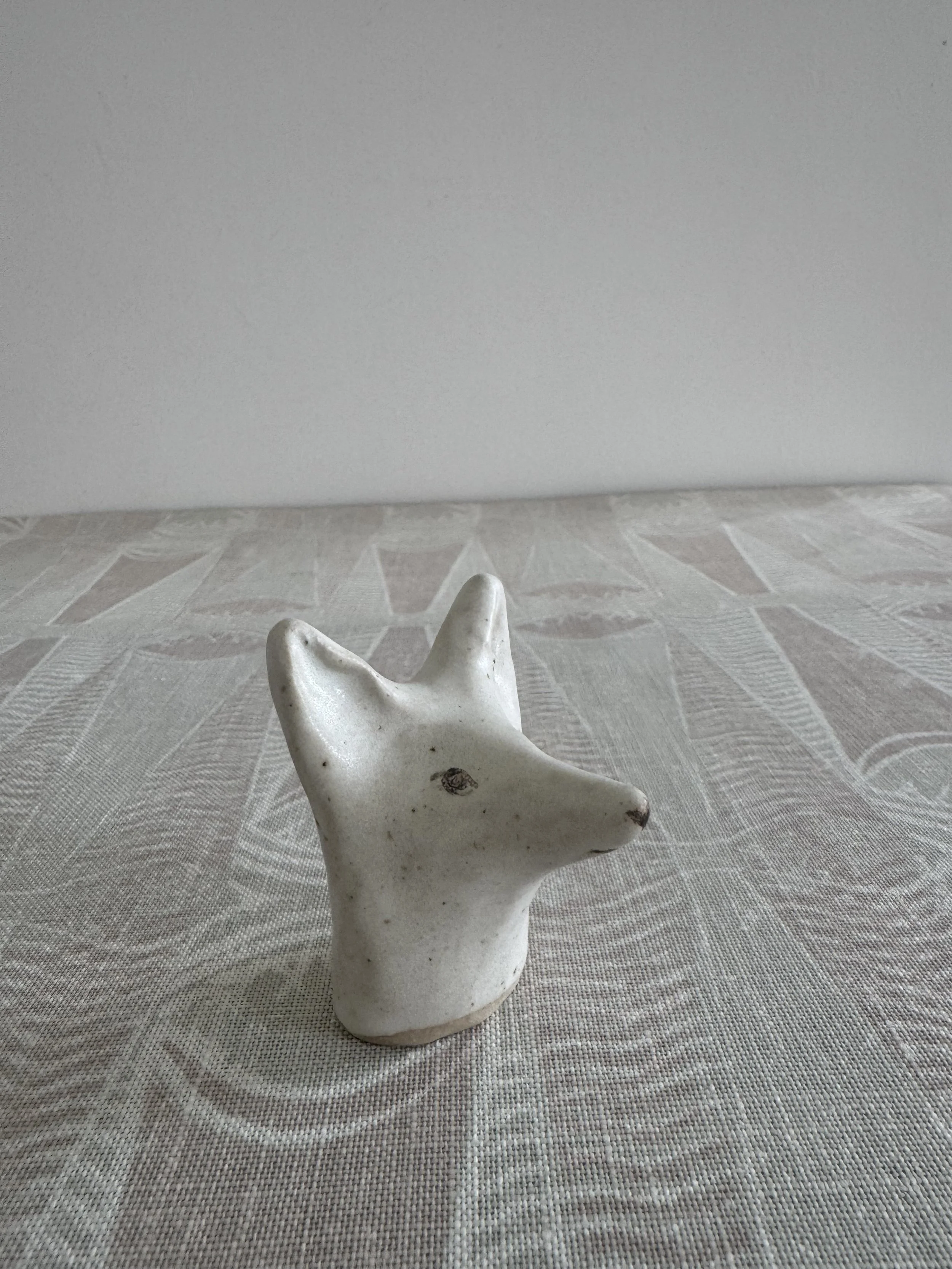ceramic foxy type by Charlotte Salt