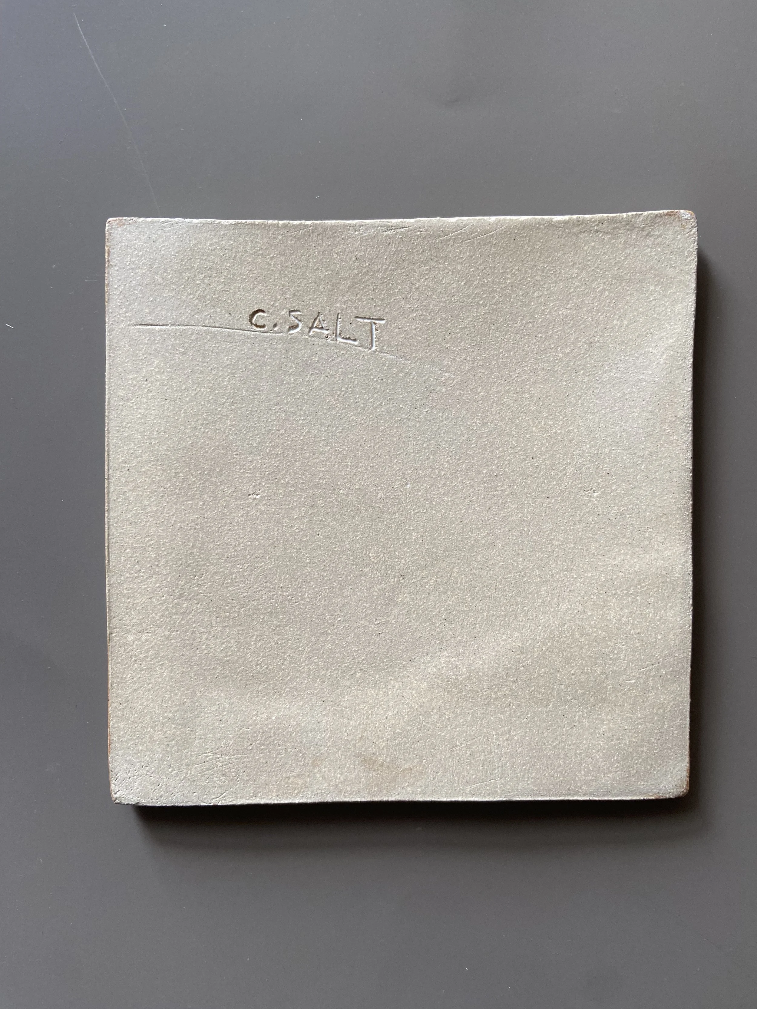 Handmade ceramic tile by Charlotte Salt