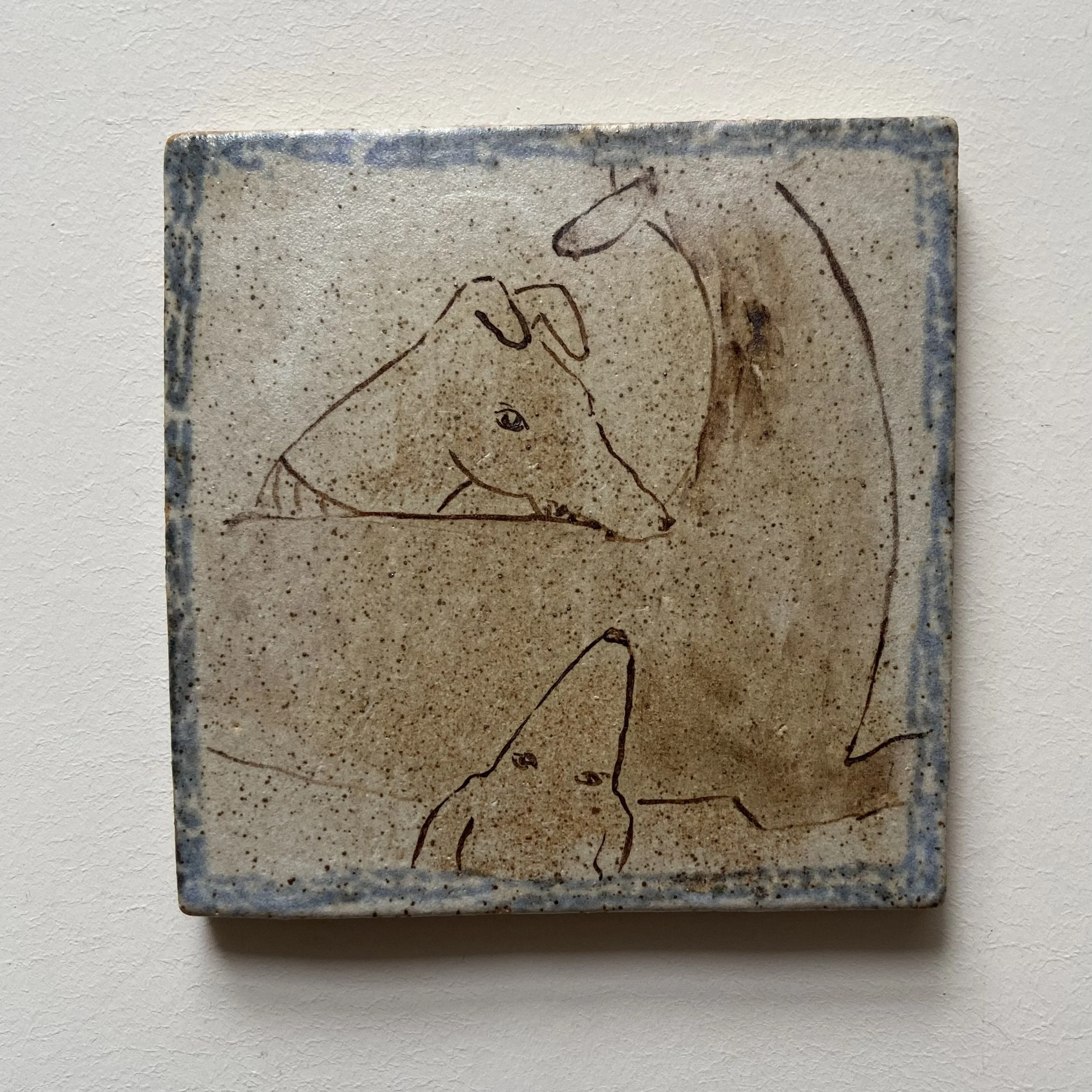 Hounds and Deer Tile