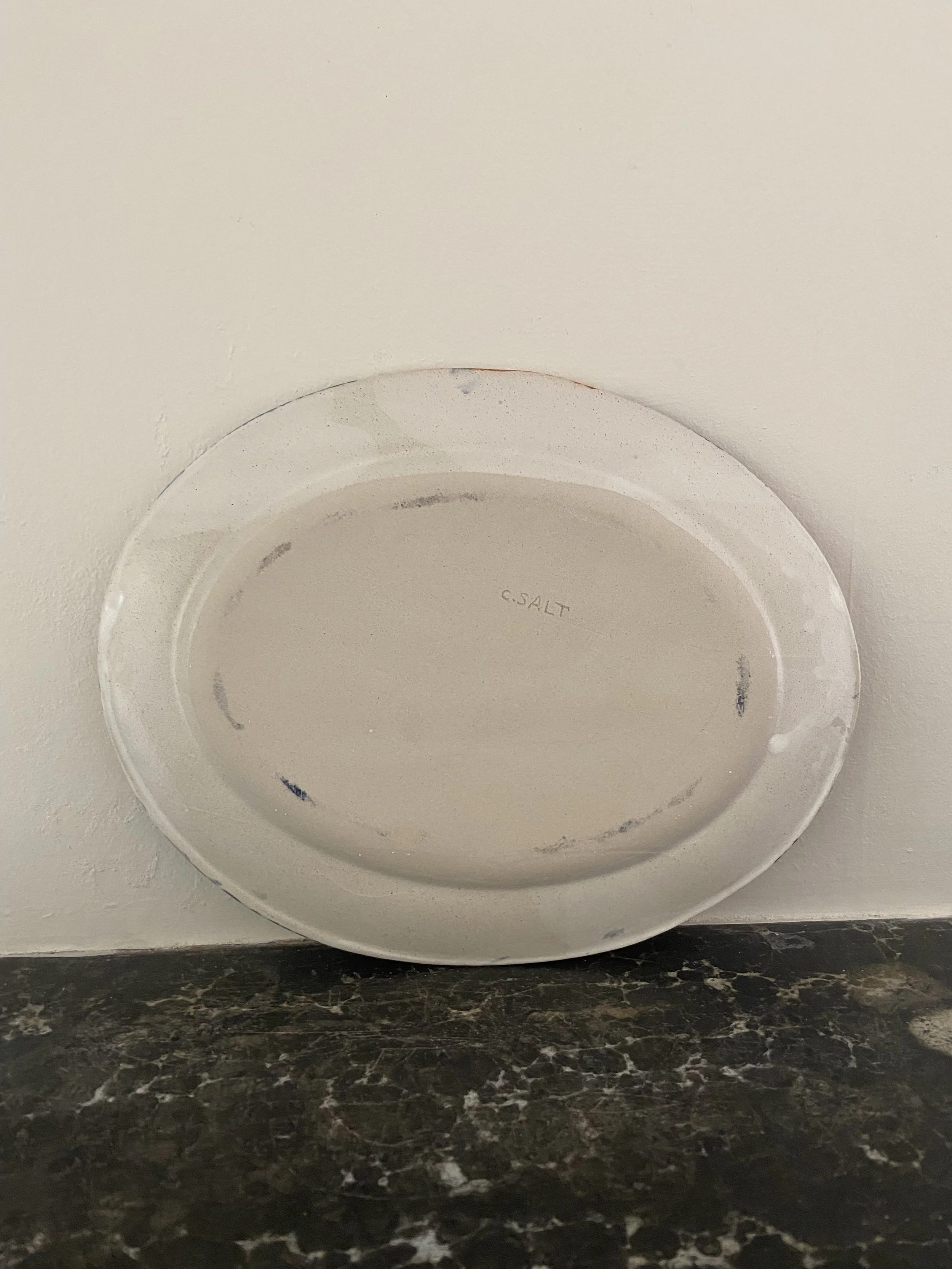 handmade stoneware plates by Charlotte Salt