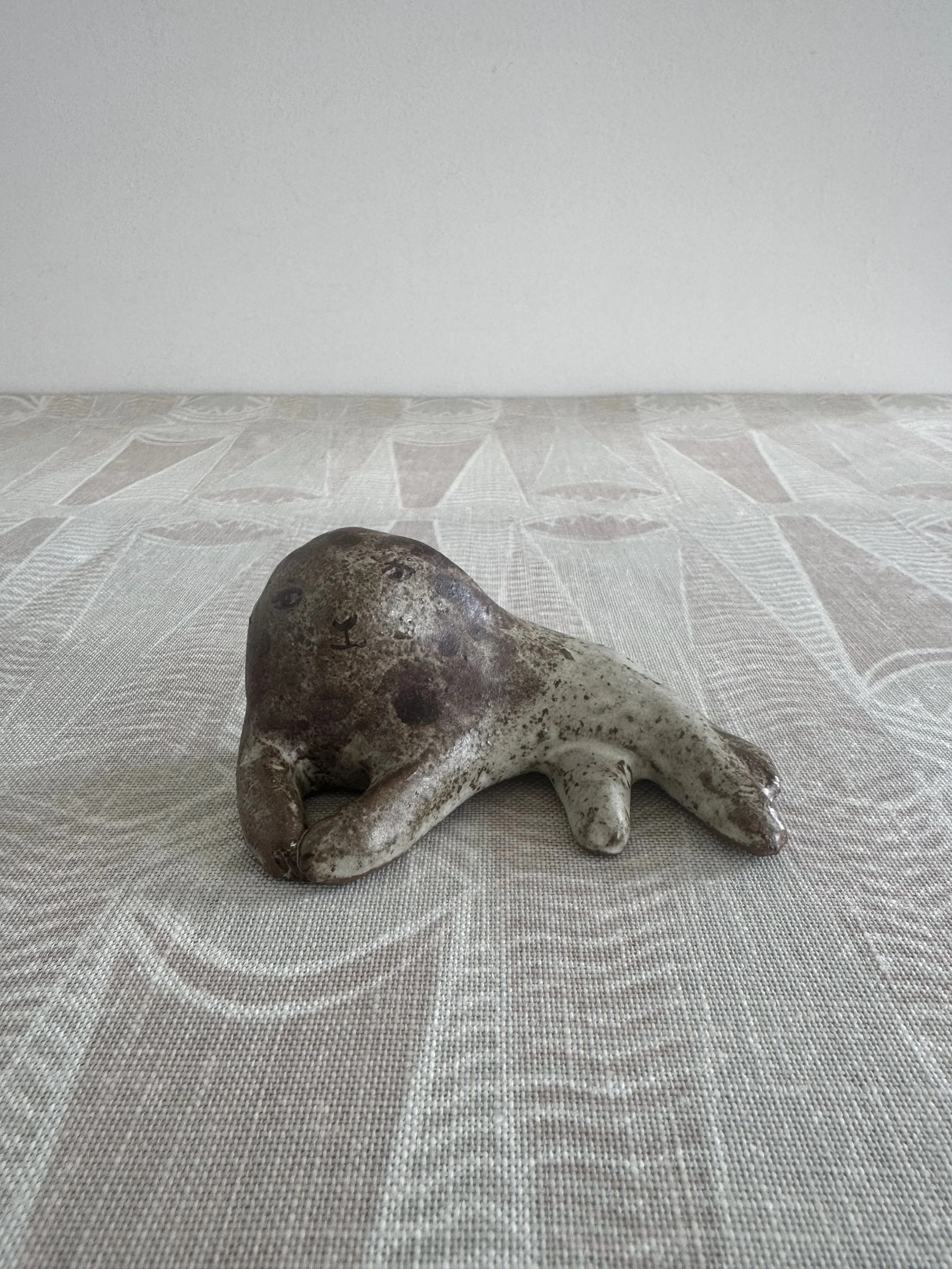 Stoneware Lions by Charlotte Salt