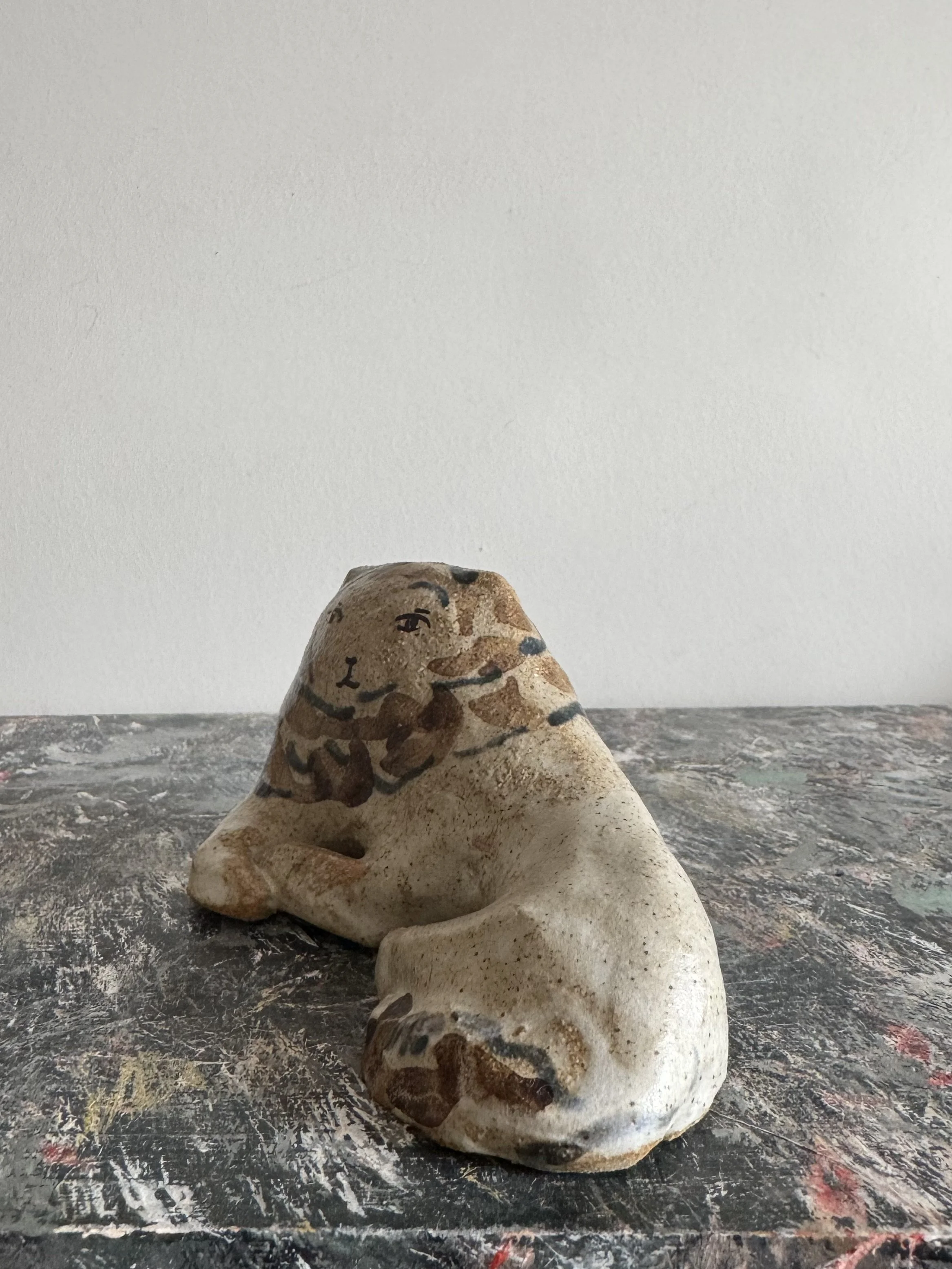 Ceramic Lions by Charlotte Salt