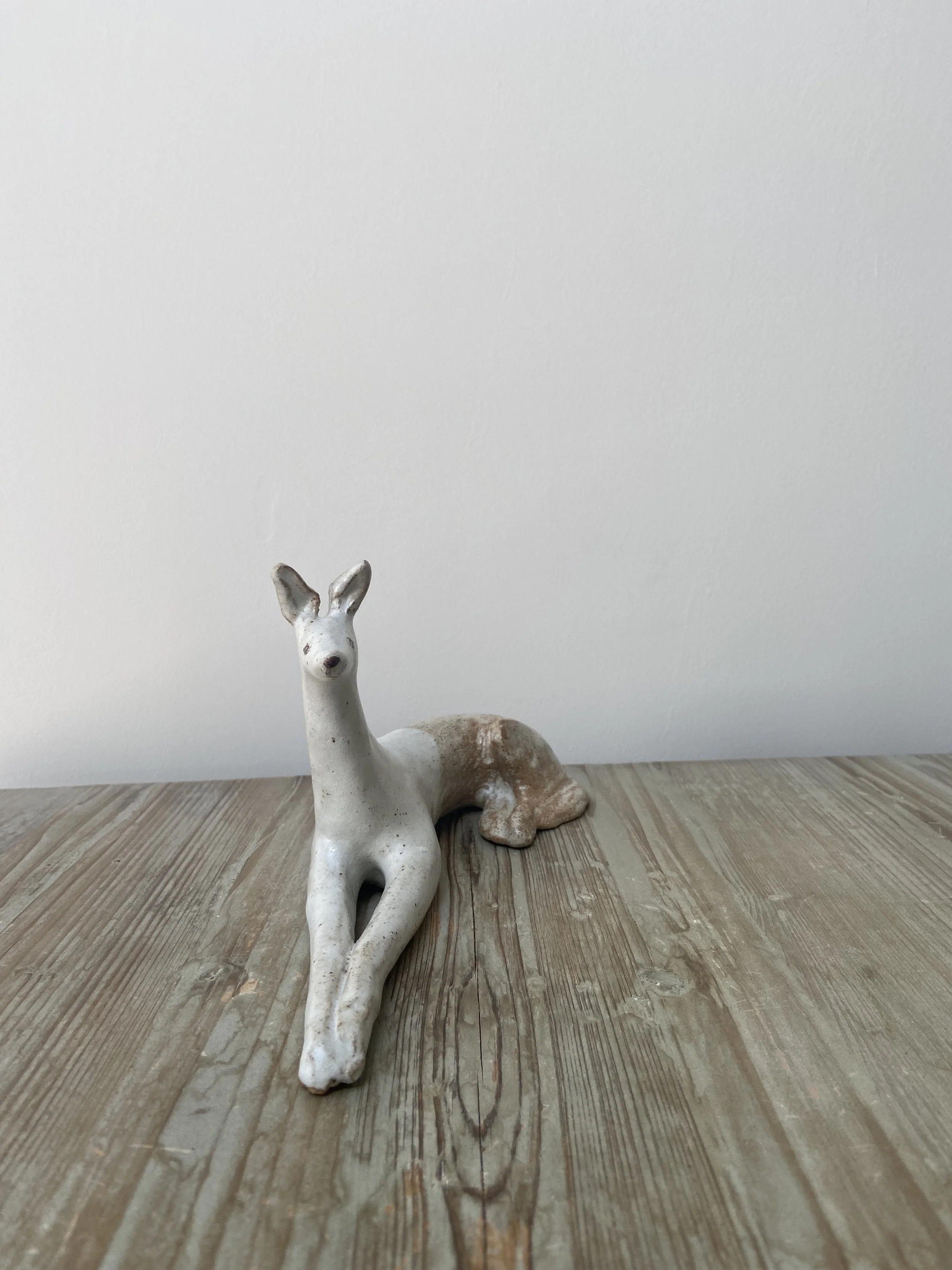 Handmade hound sculpture by Charlotte Salt