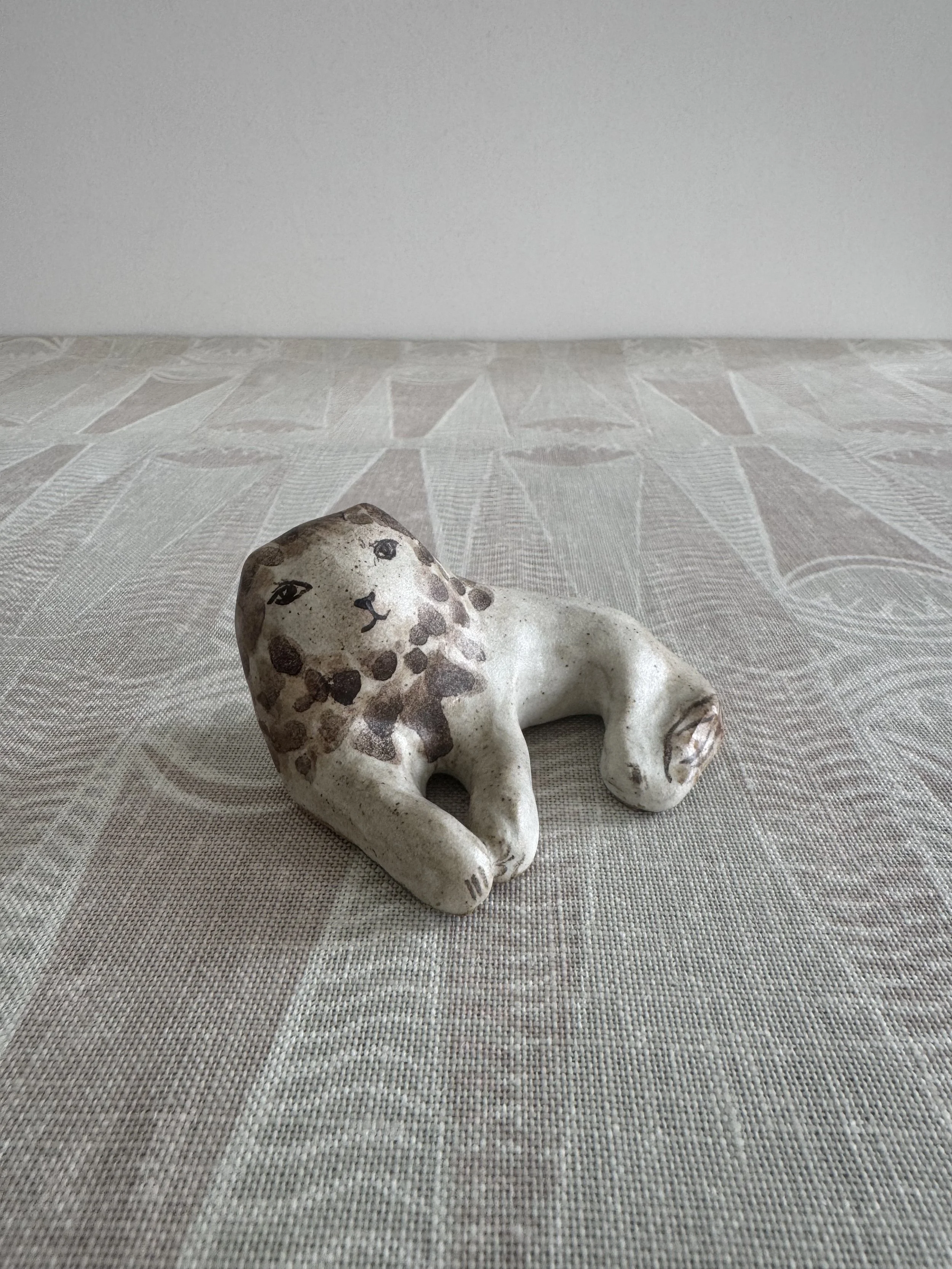 Stoneware Lions by Charlotte Salt