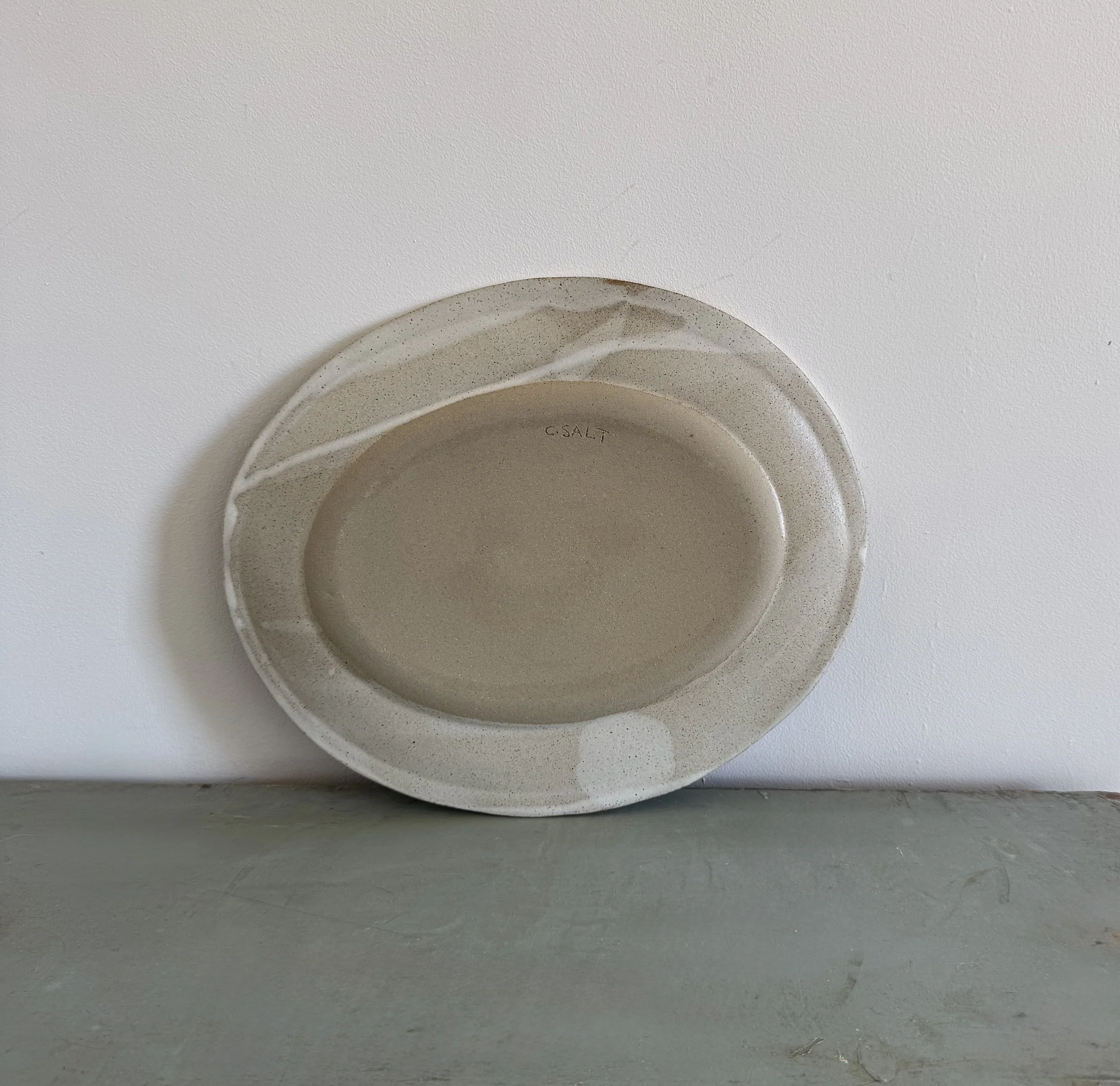Handmade ceramic plates by Charlotte Salt