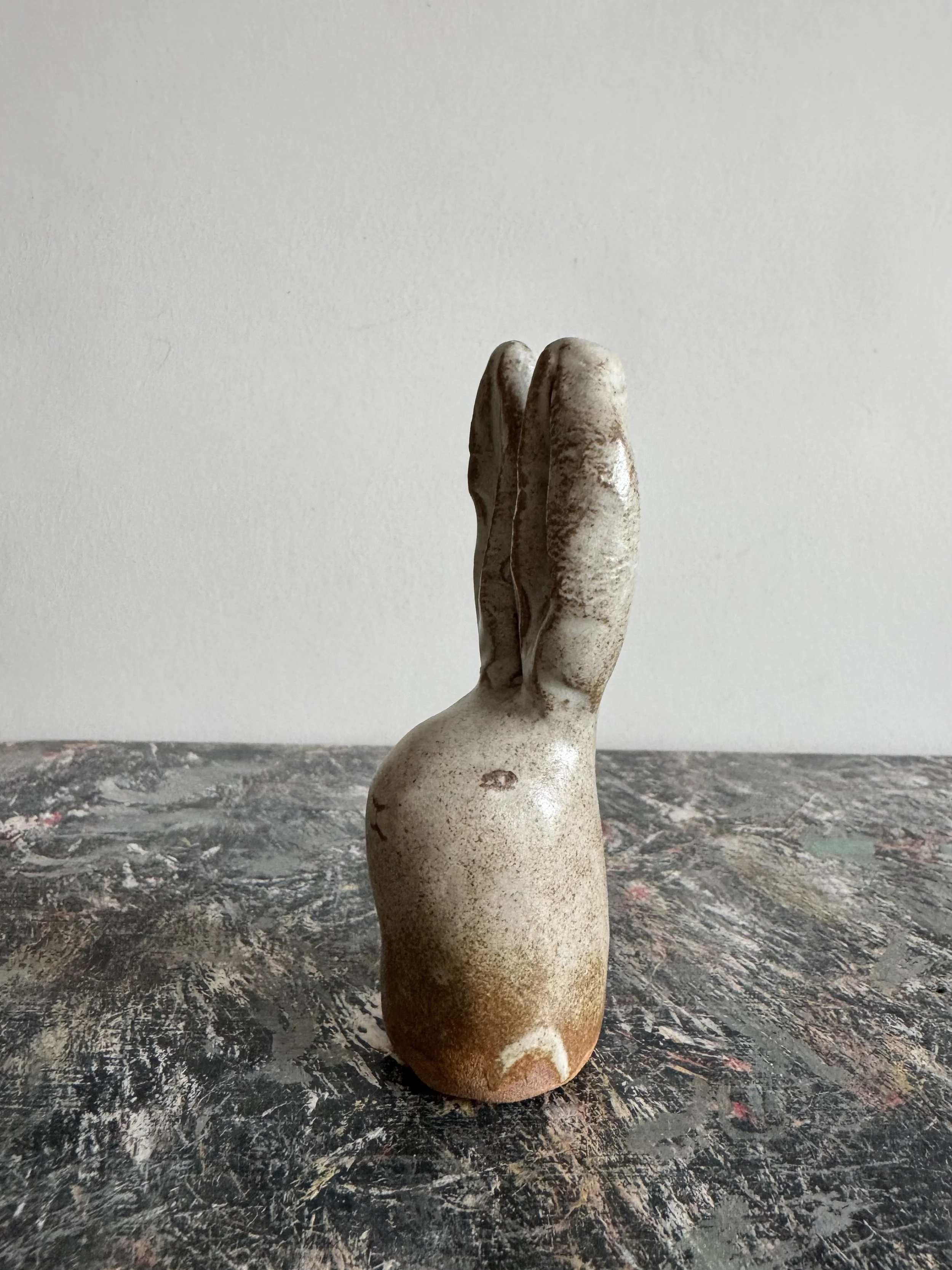 Ceramic rabbits by Charlotte Salt