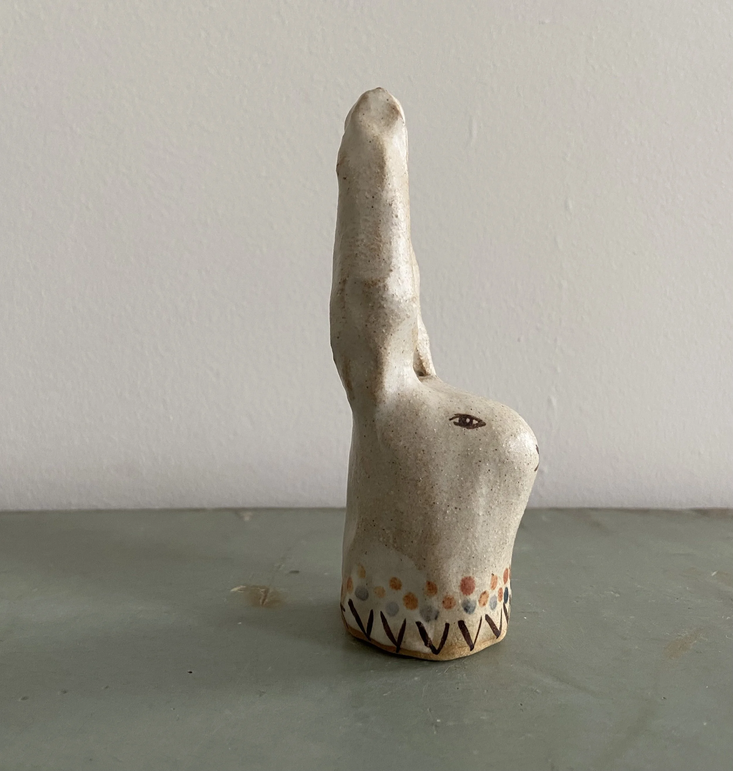 handmade ceramic rabbit by Charlotte Salt
