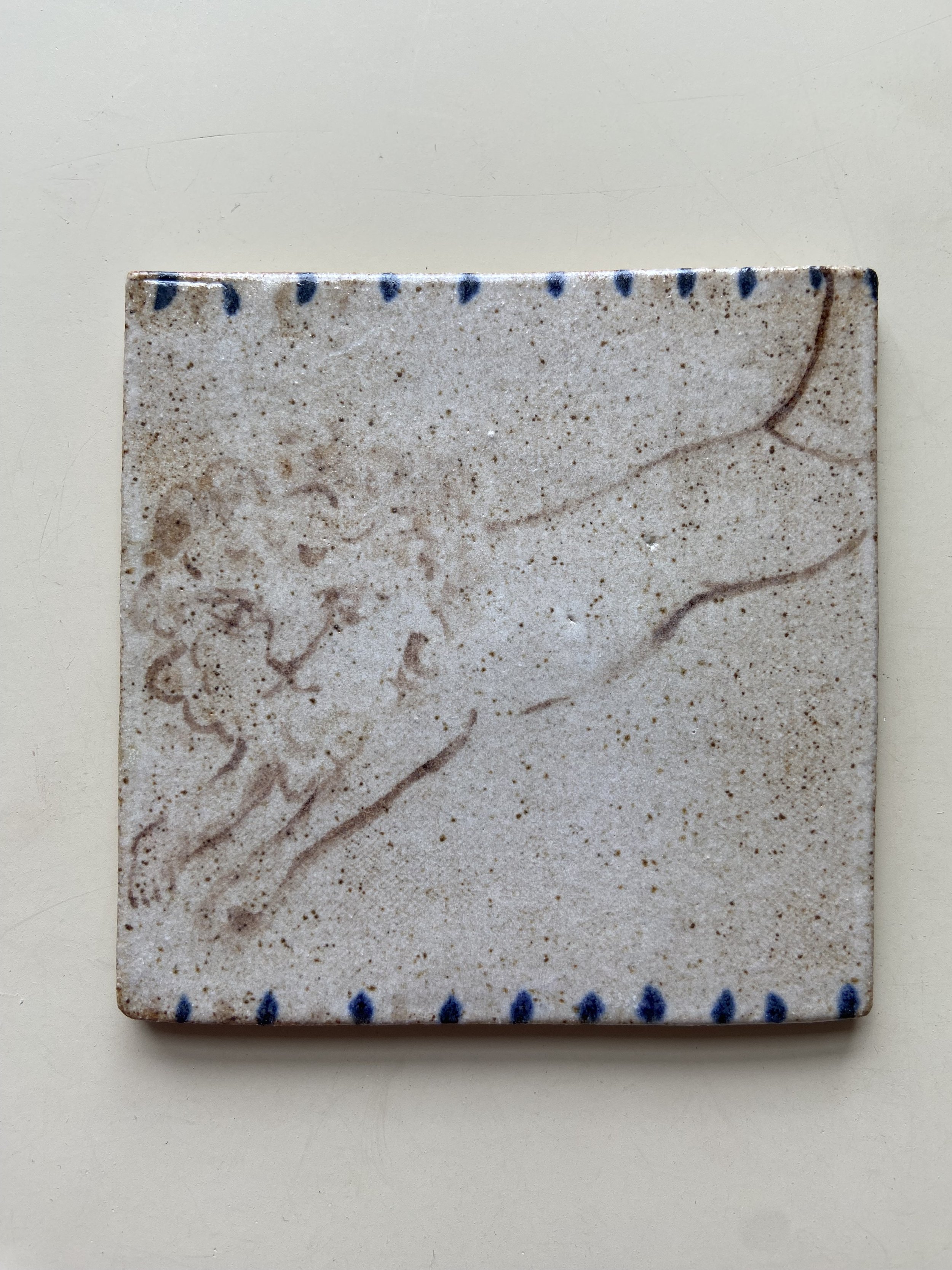 handmade stoneware tiles by Charlotte Salt