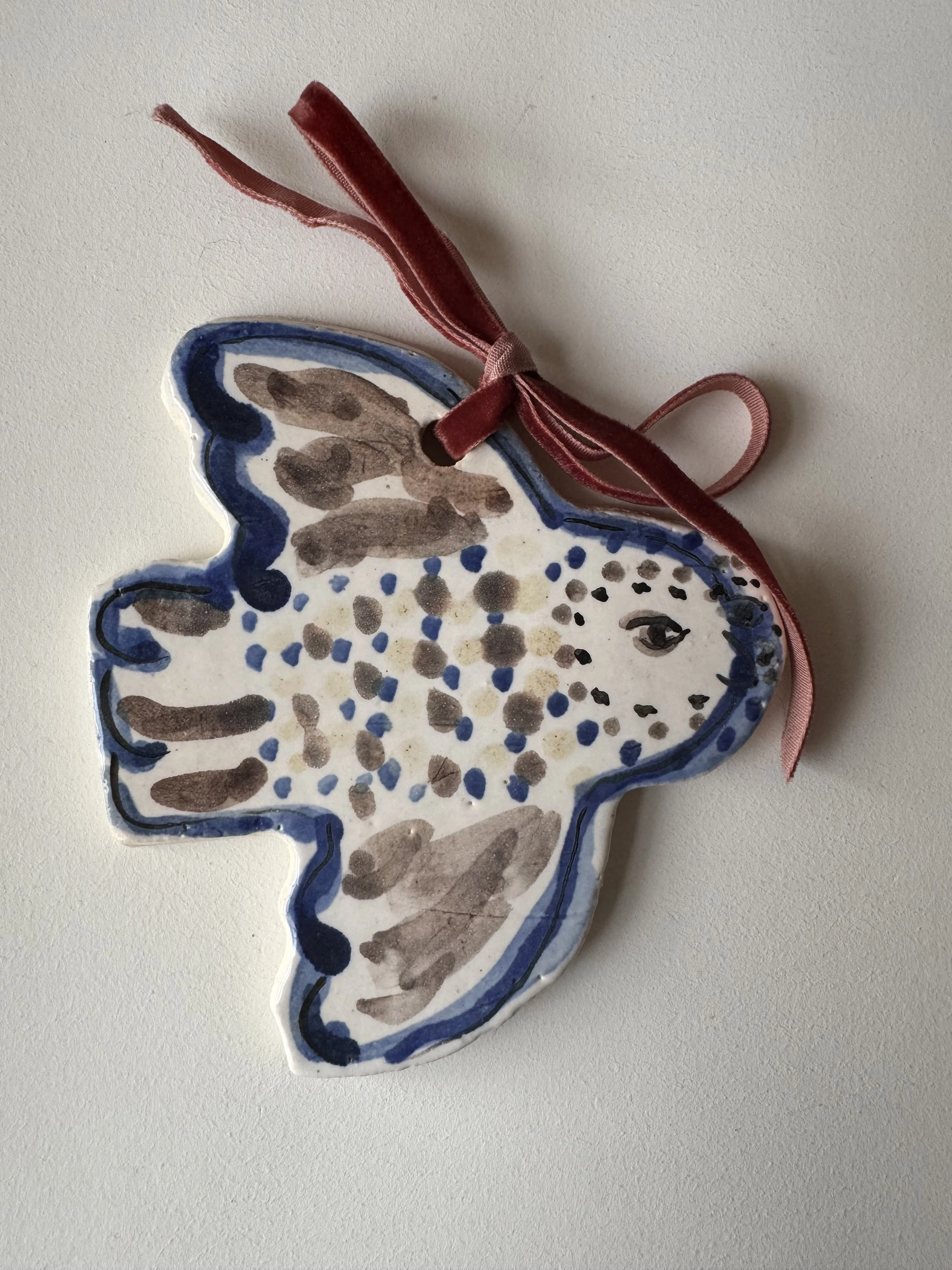 Ceramic owl decoration by Charlotte Salt