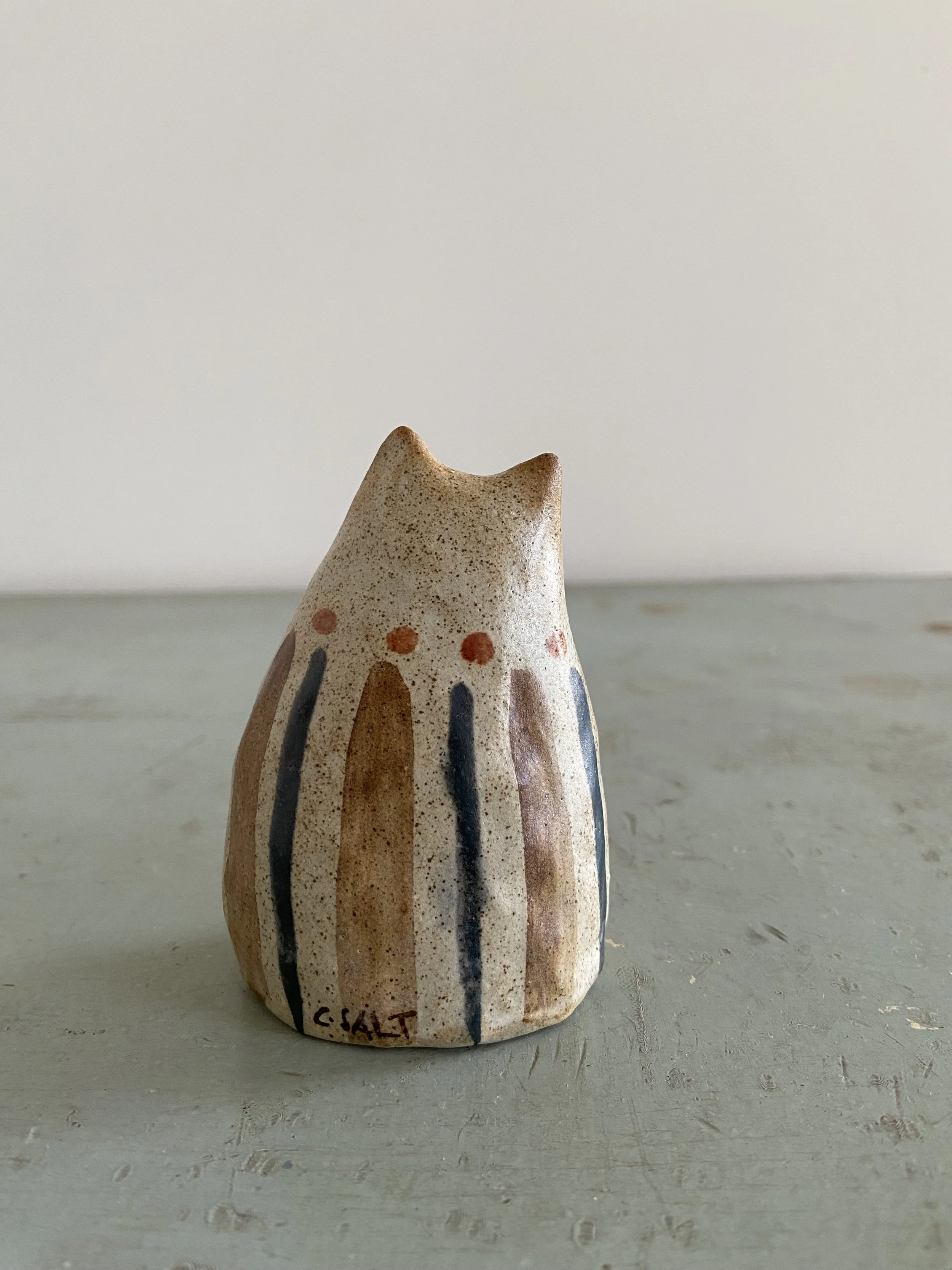 Handmade ceramic cats  by Charlotte Salt