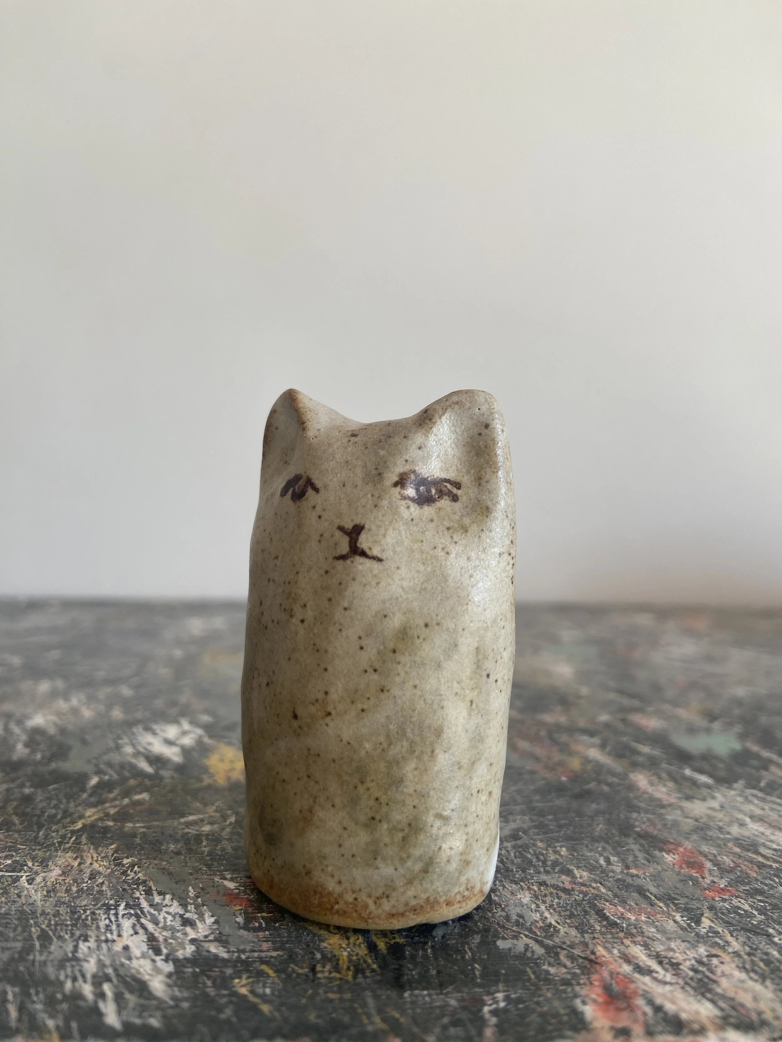 Handmade ceramic cats  by Charlotte Salt