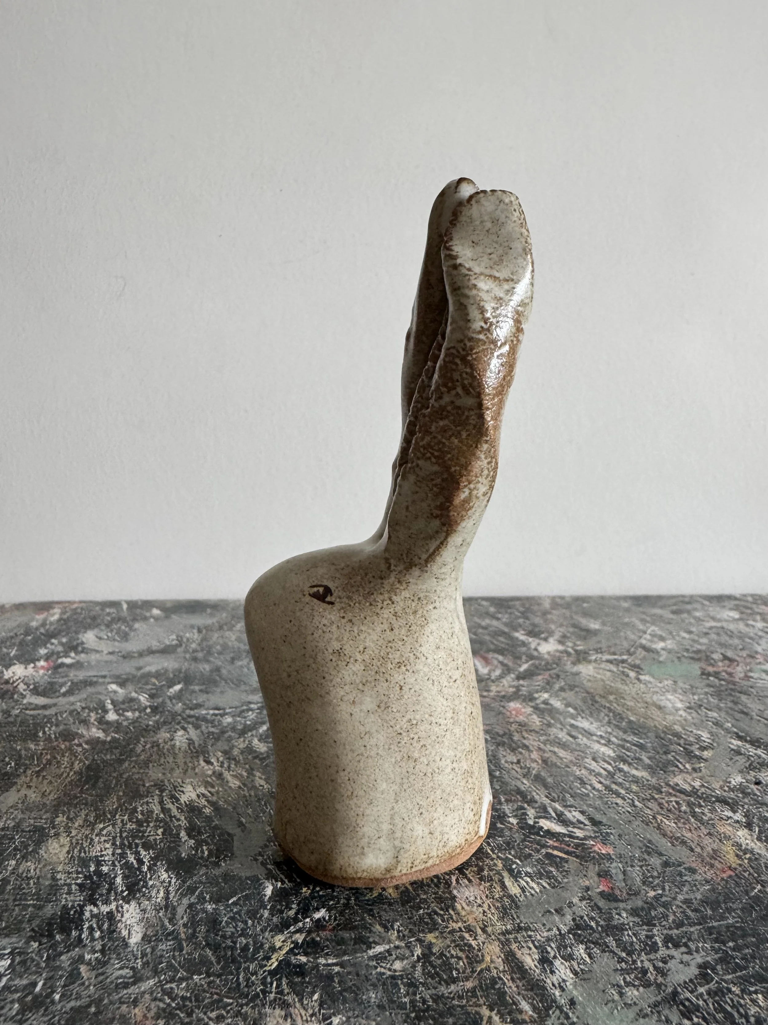 Ceramic rabbit by Charlotte Salt