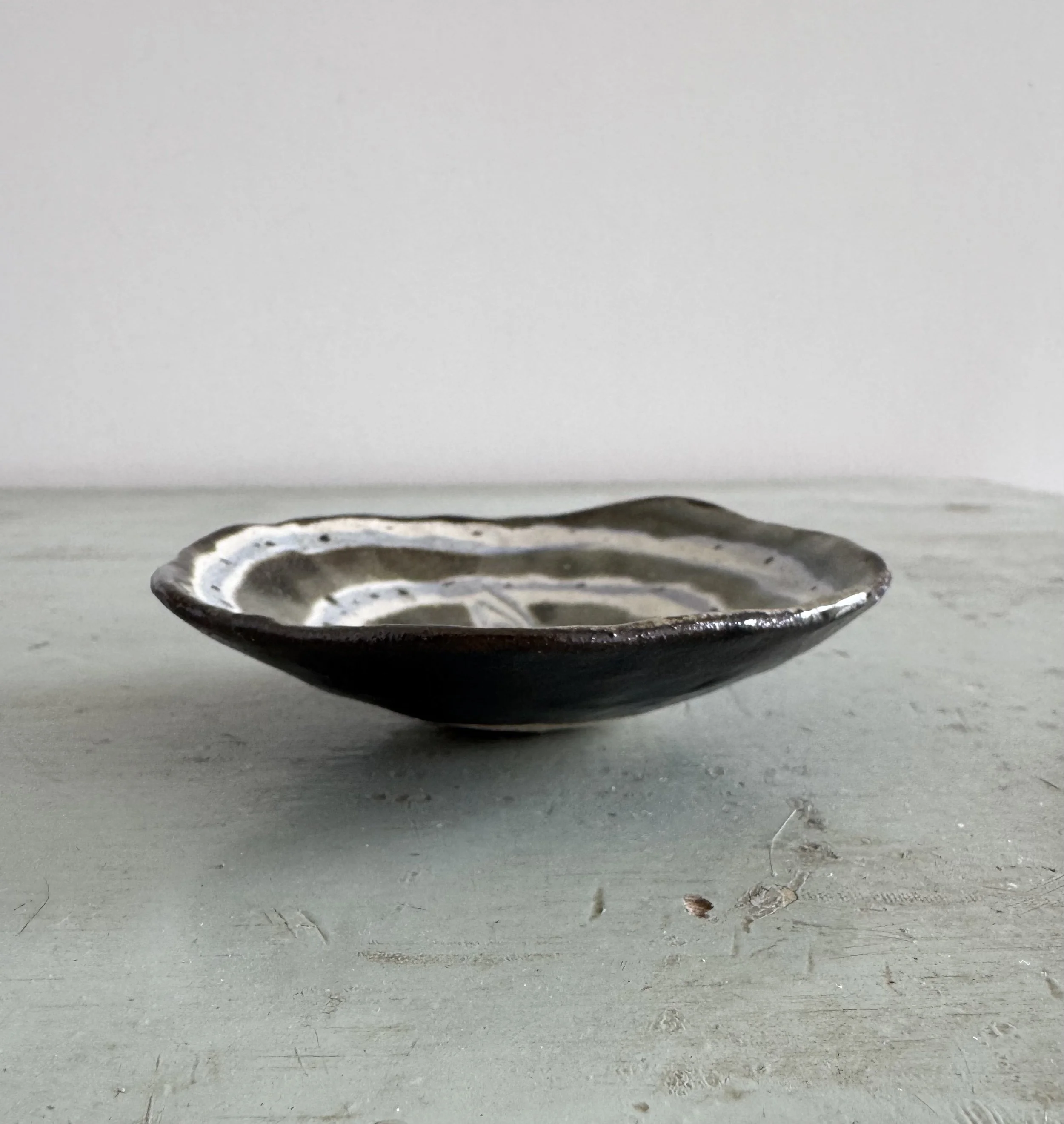 Pinched ceramic trinket dishes by Charlotte Salt