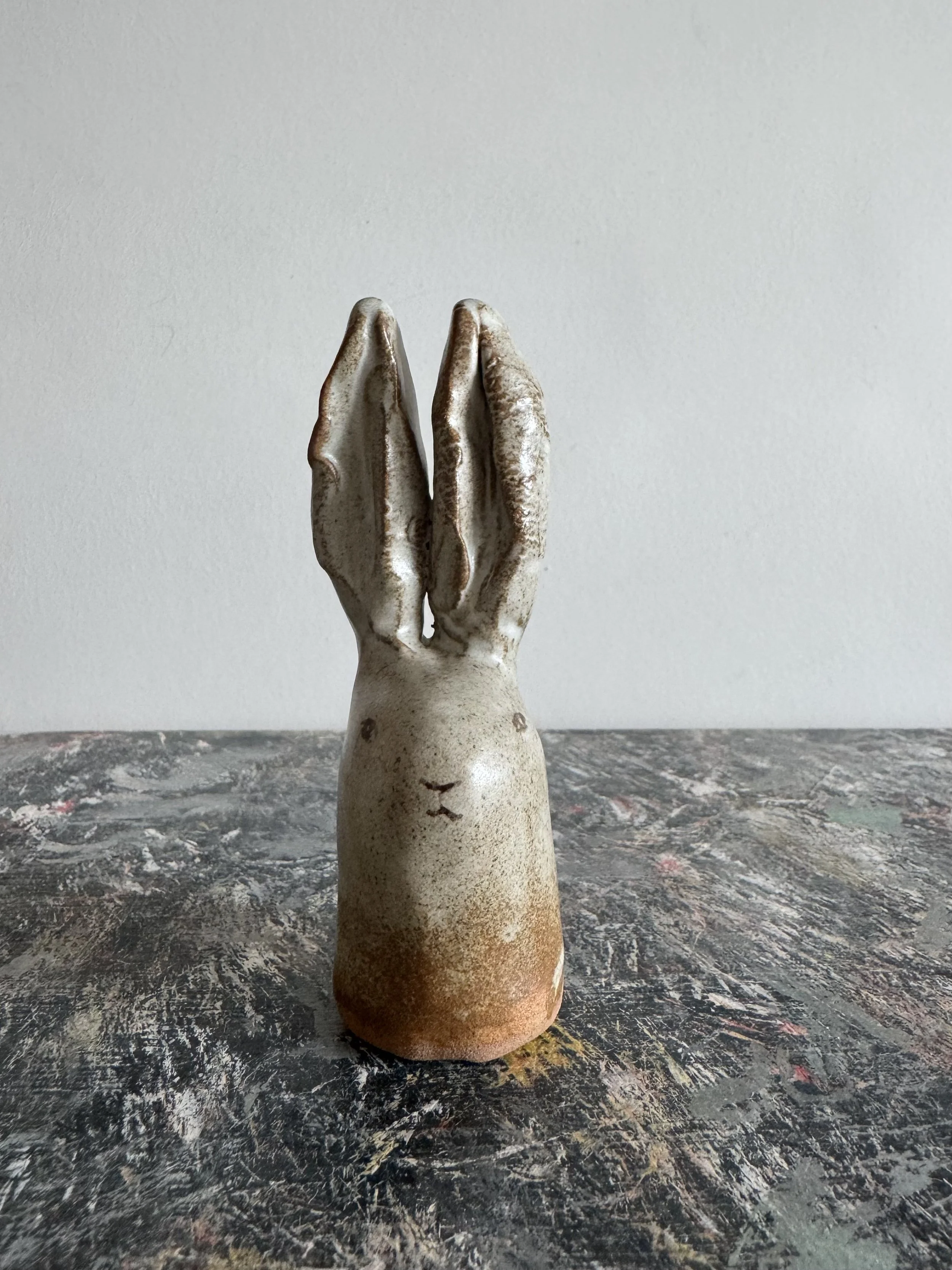 Ceramic rabbits by Charlotte Salt