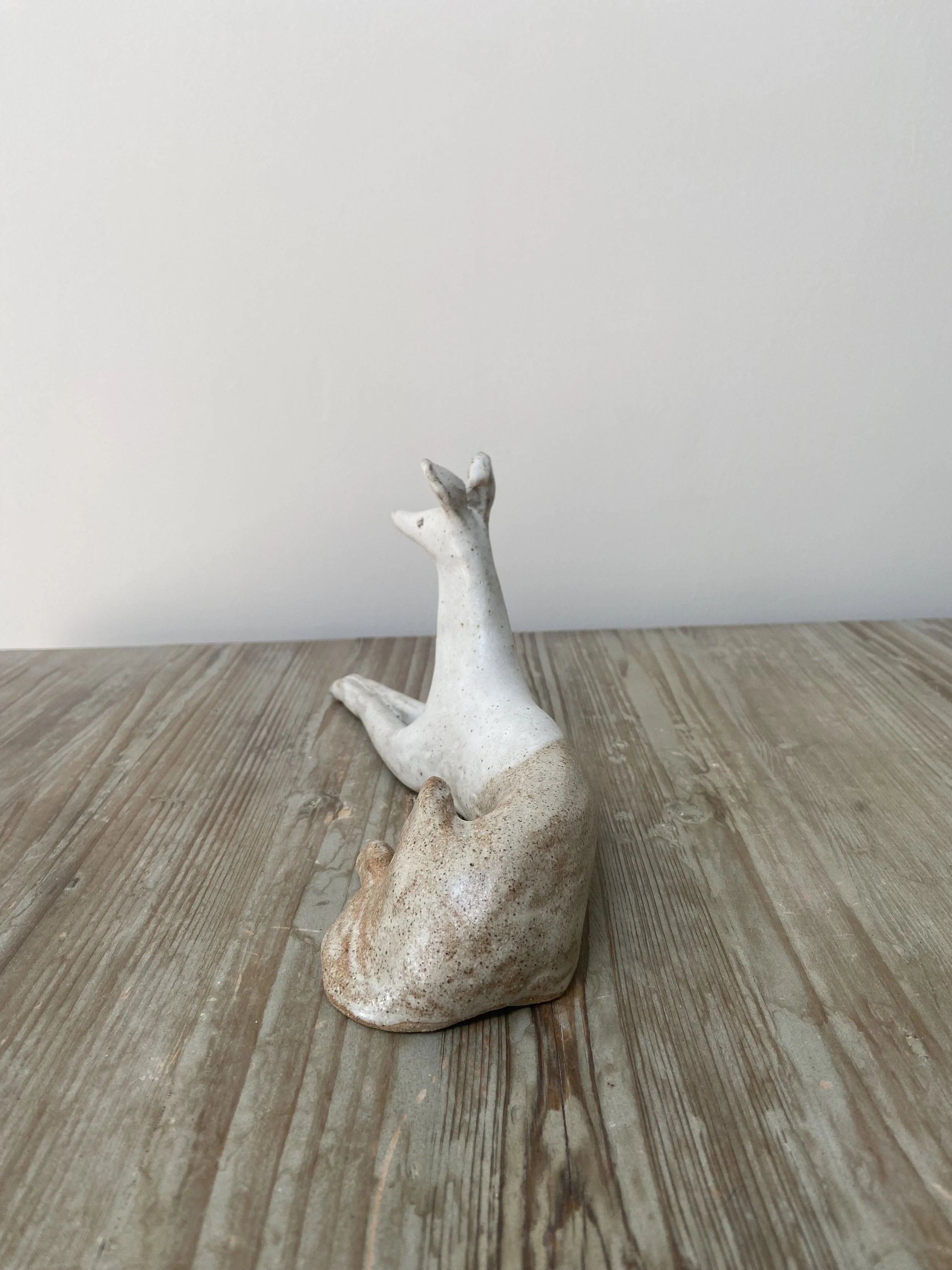 Handmade hound sculpture by Charlotte Salt