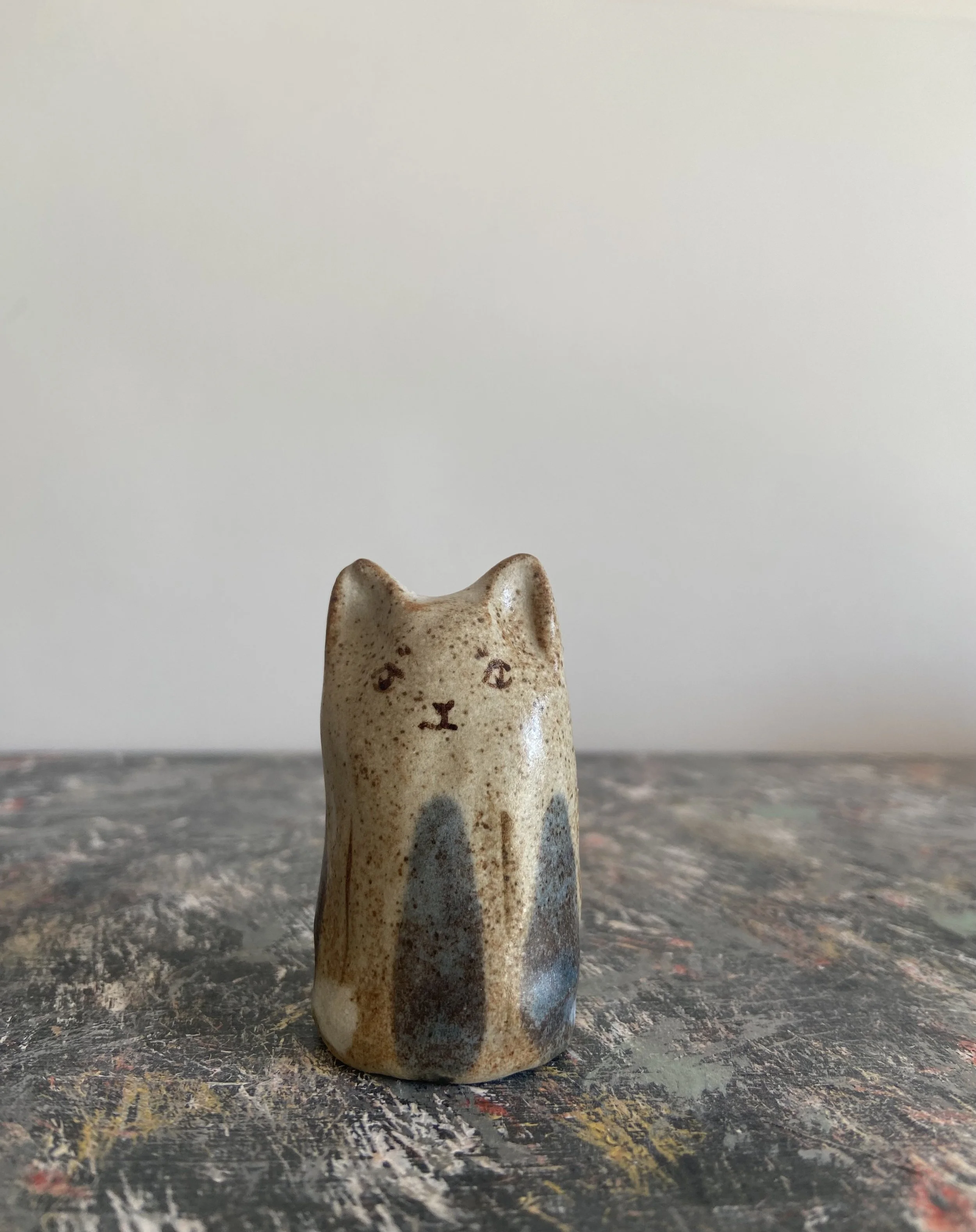 Handmade ceramic cats  by Charlotte Salt